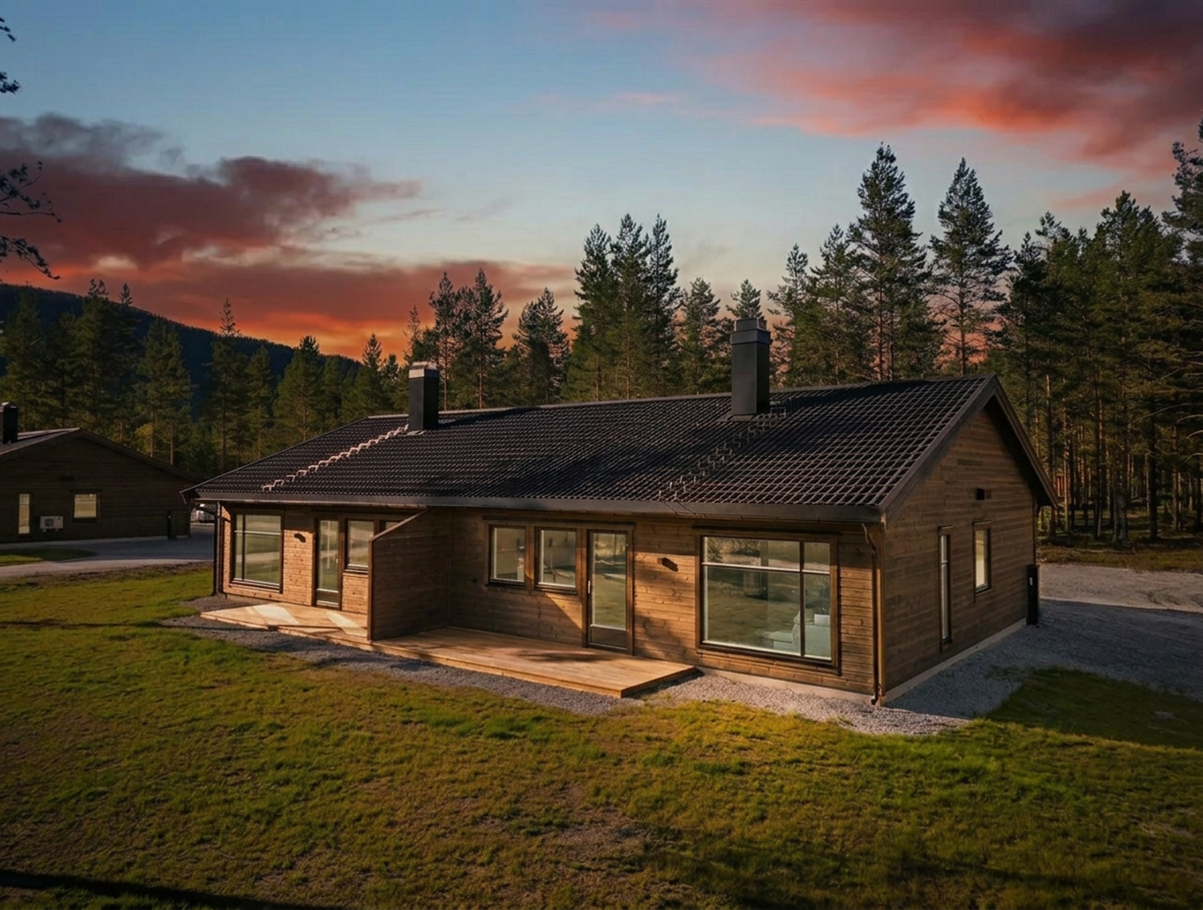 Nyoppført 1/2 part av tomannsbolig- gjennomgående god standard - familievennlig beliggenhet- 3 soverom