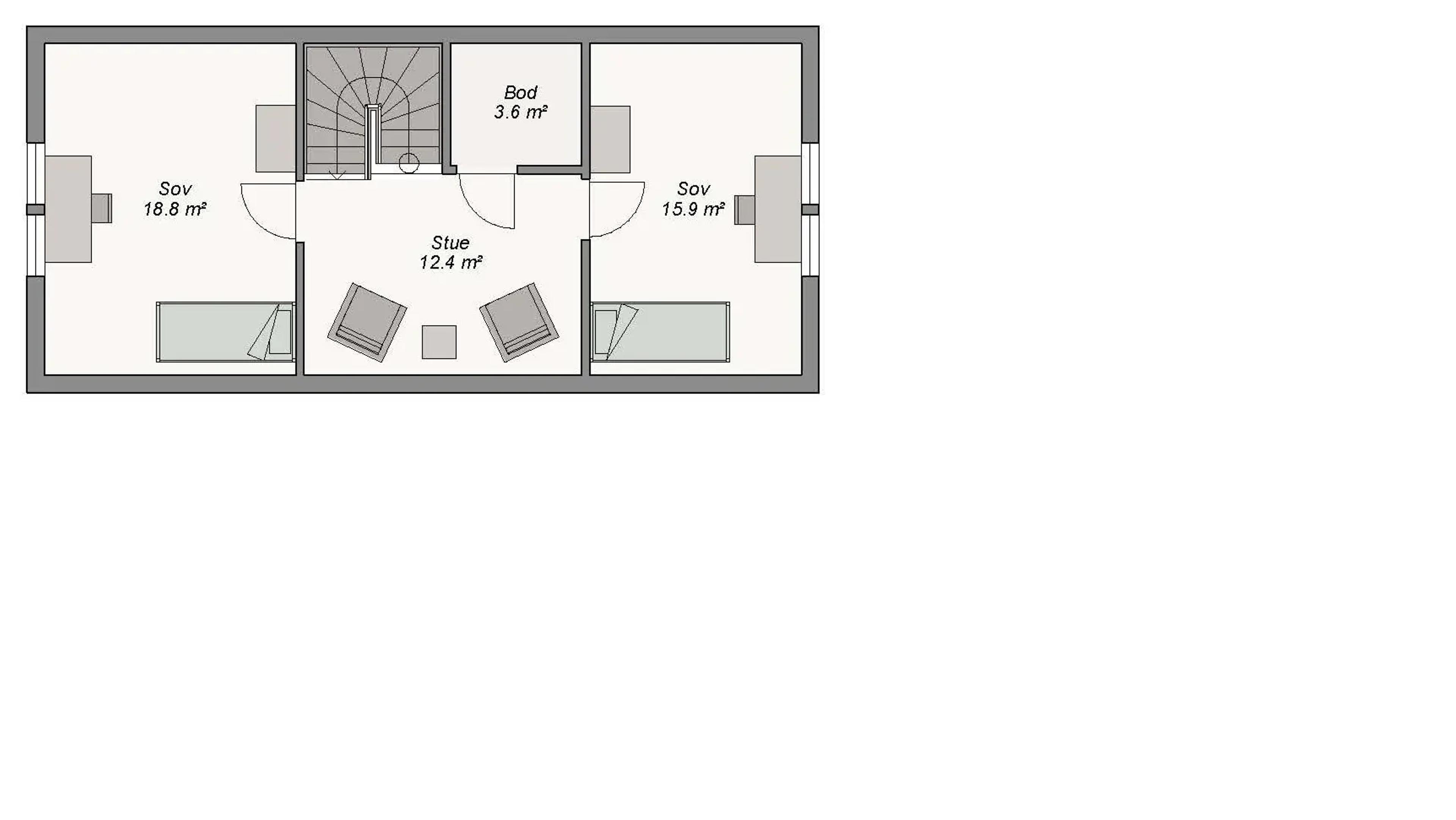 Jarlsberg plantegning 2. etg