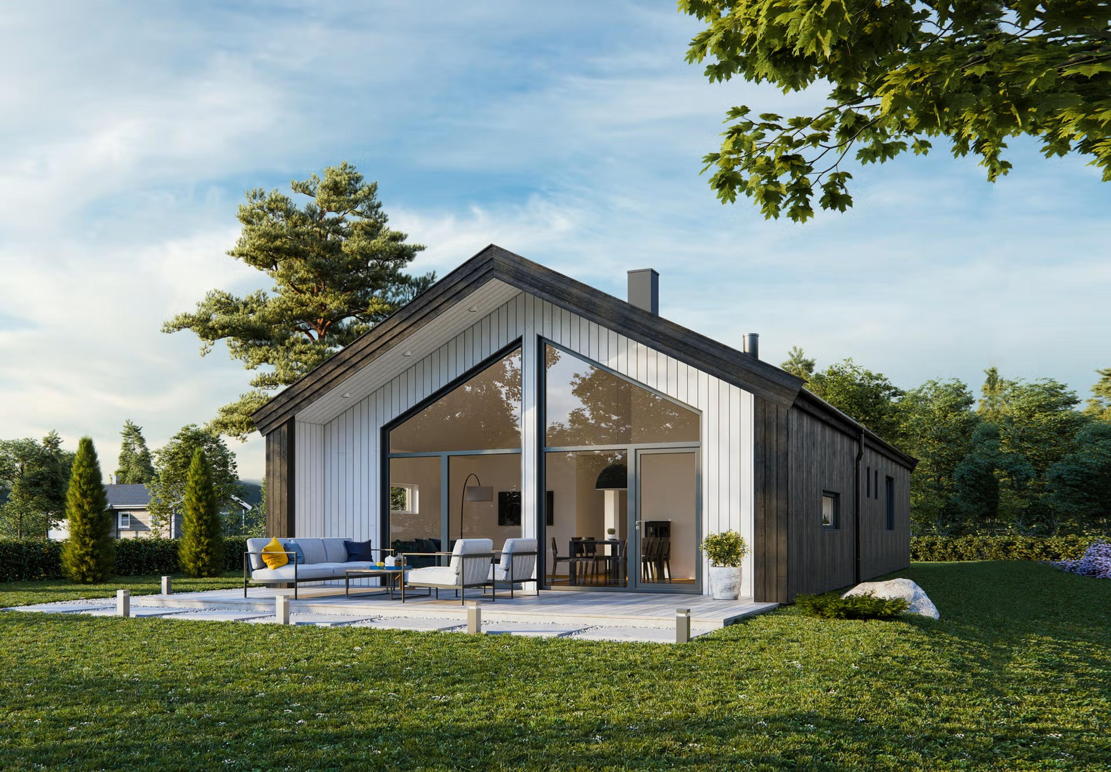 Illustrasjonsbilde. Visualiseringen er kun ment som inspirasjon og kan avvike fra faktisk leveranse. Utomhusanlegg, beplantning, terrengbearbeiding, belysning og øvrige detaljer leveres i henhold til leveransebeskrivelse og kontraktsdokumenter.