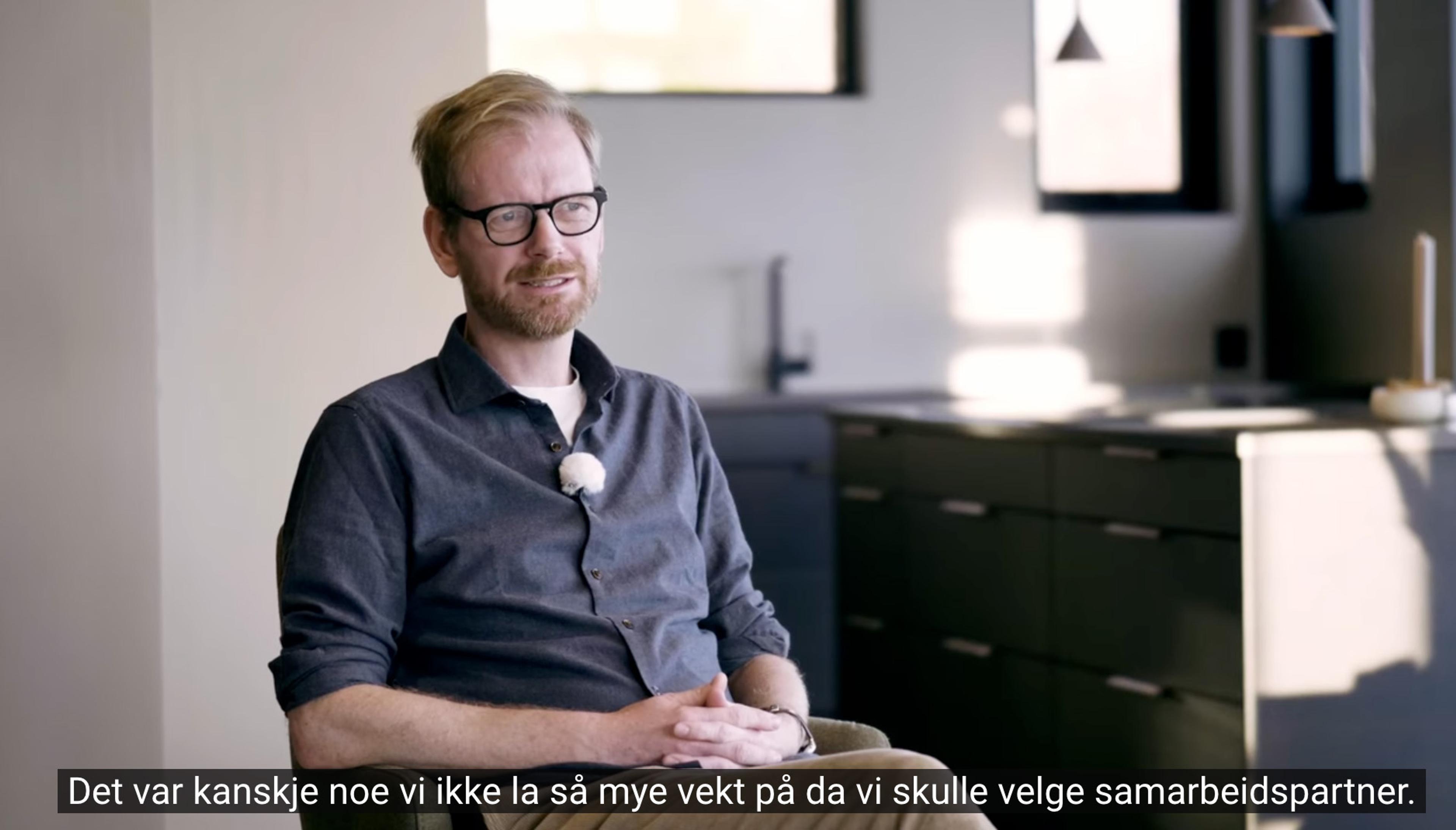 Lasse i sin nye bolig