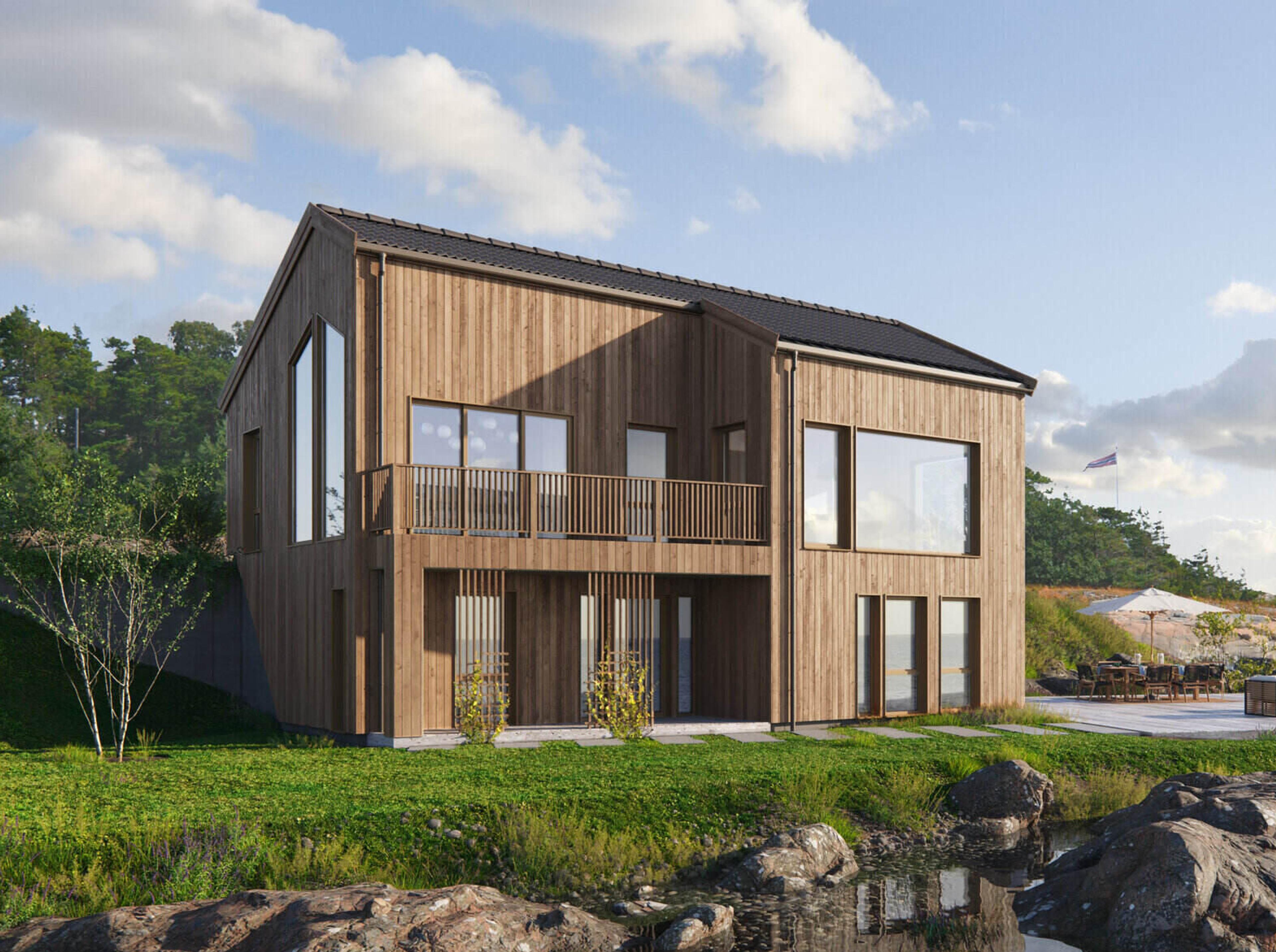 Askøy med saltak – Moderne hus tilpasset utleie