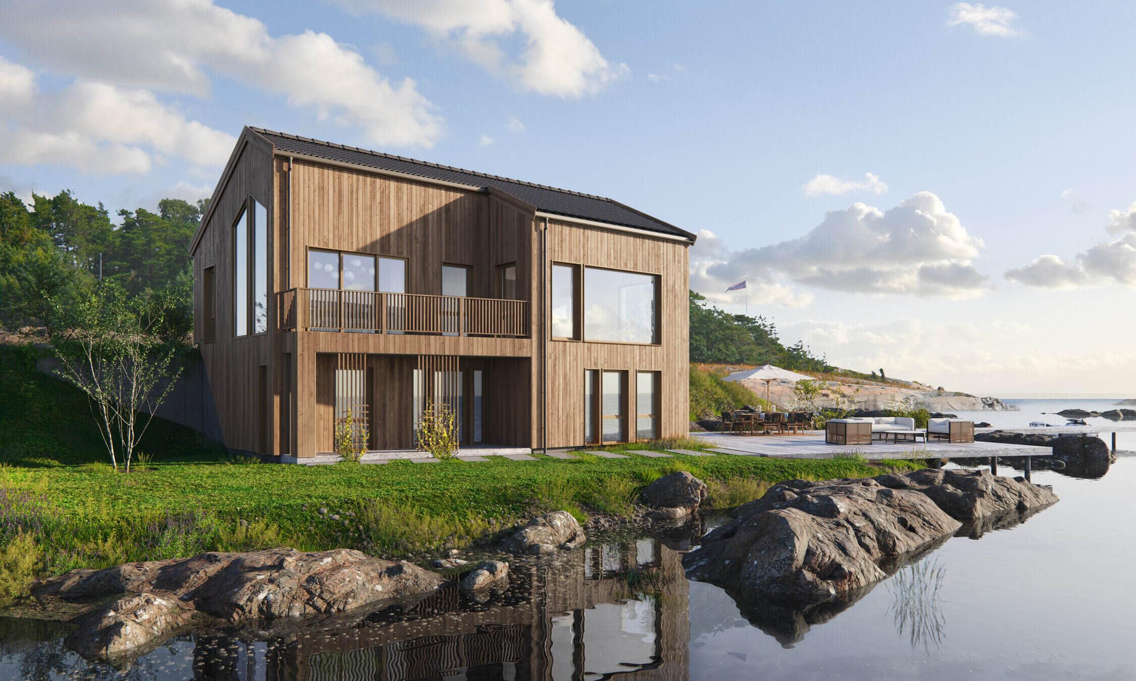 Askøy med saltak - Moderne hus tilpasset utleie