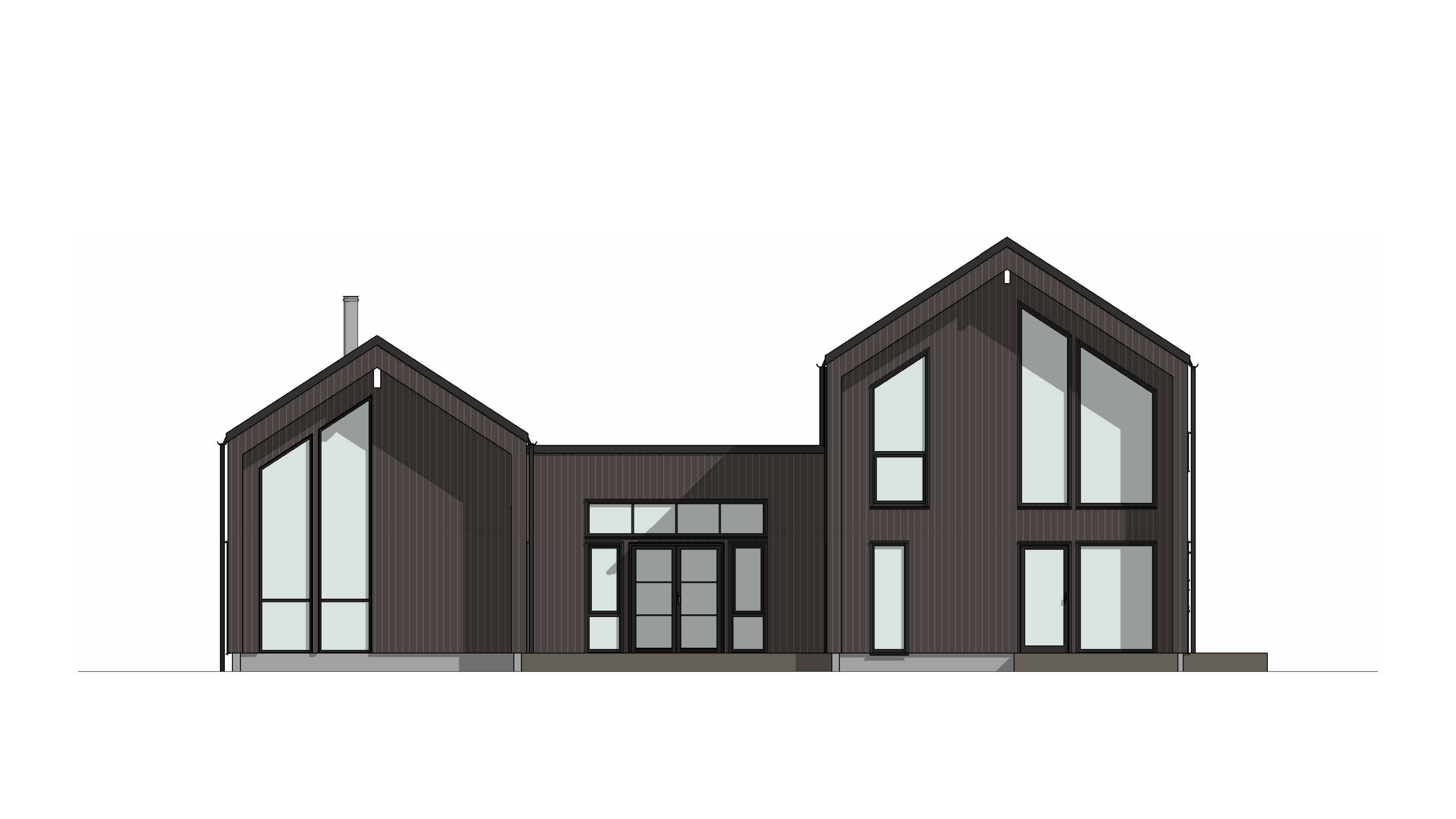 Kongsberg – fasadetegning 1