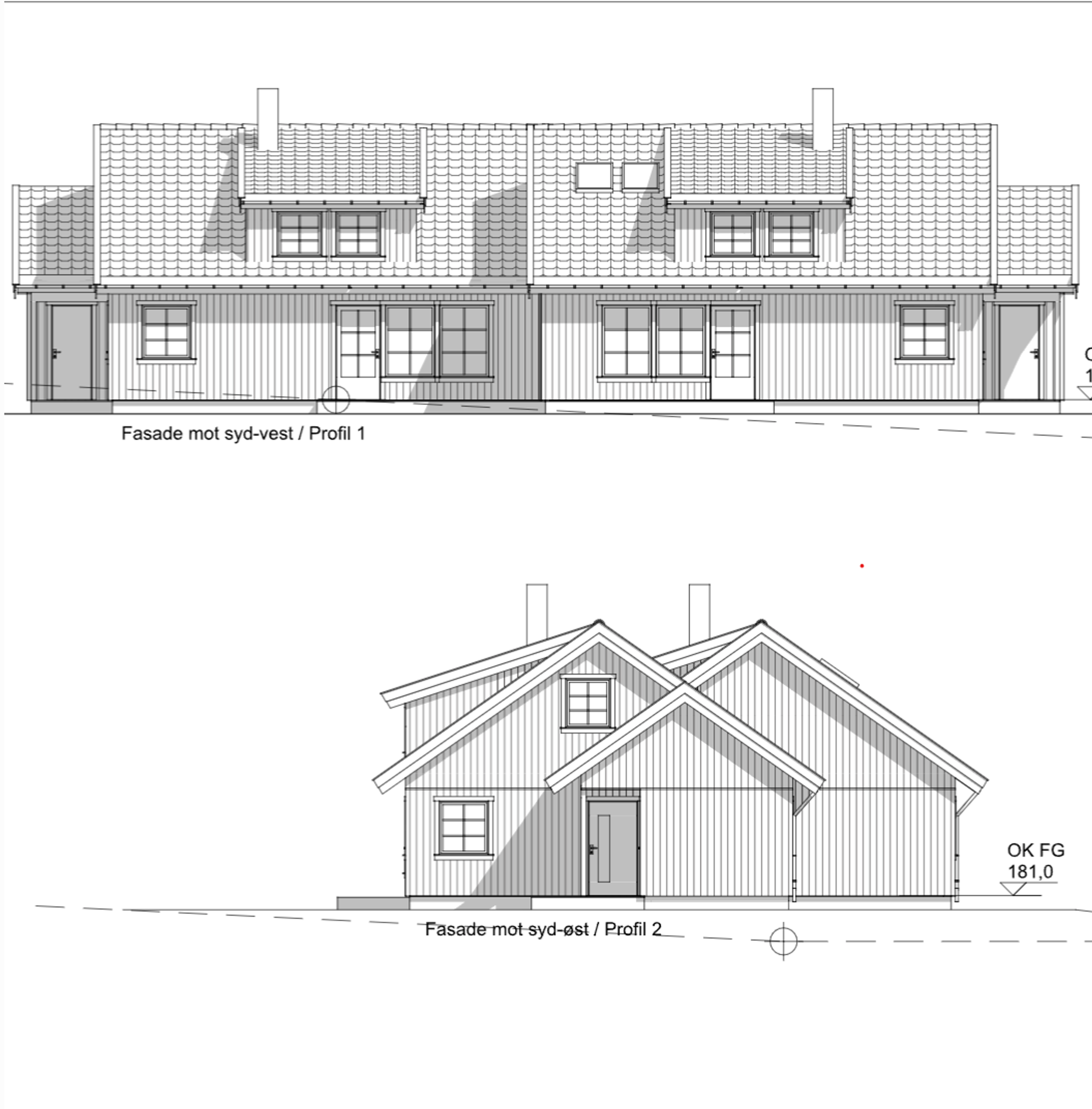 Fasader 2-mannsbolig