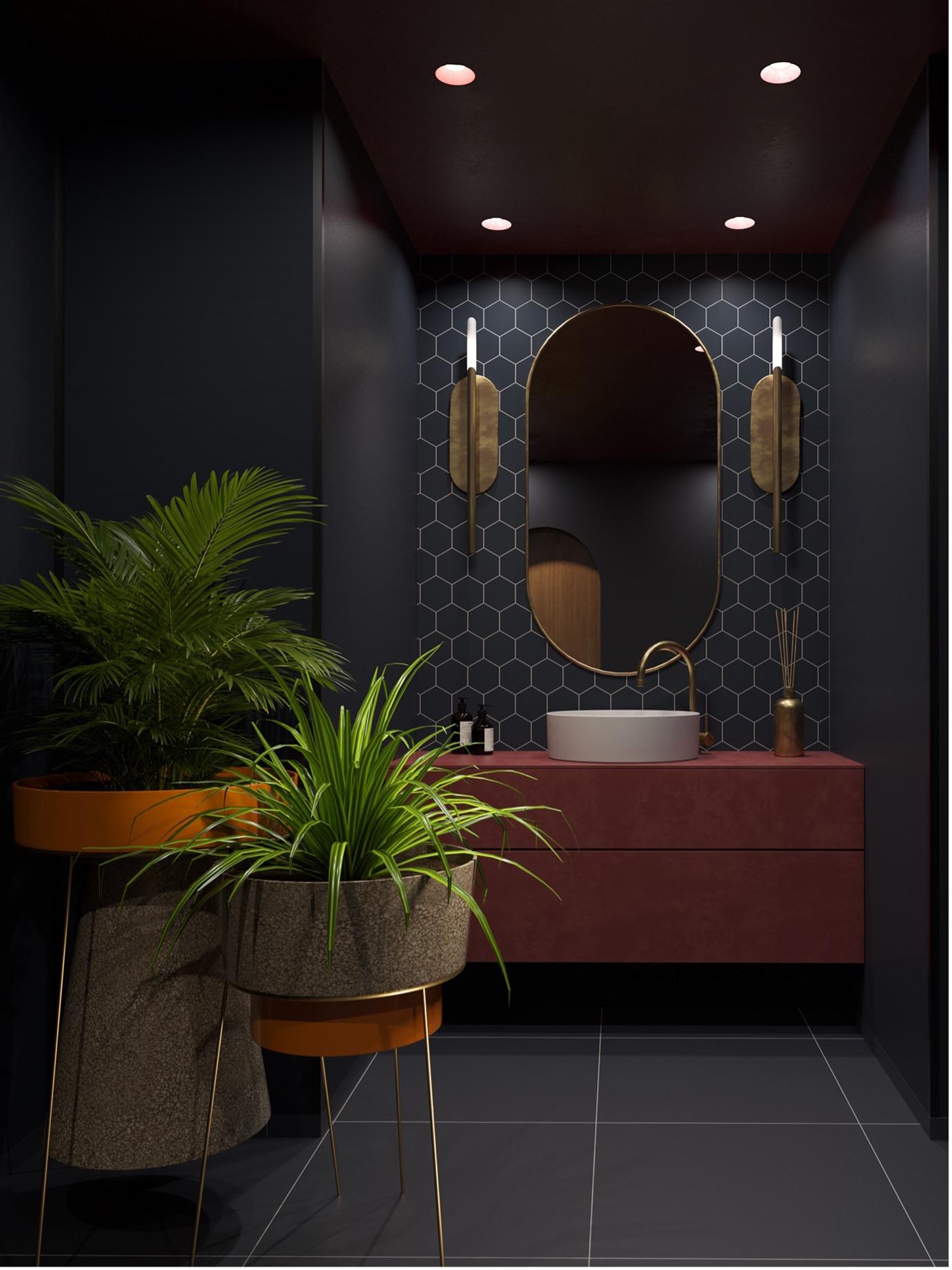 Baderomspanel 2024 Black S M71 fra Fibo.