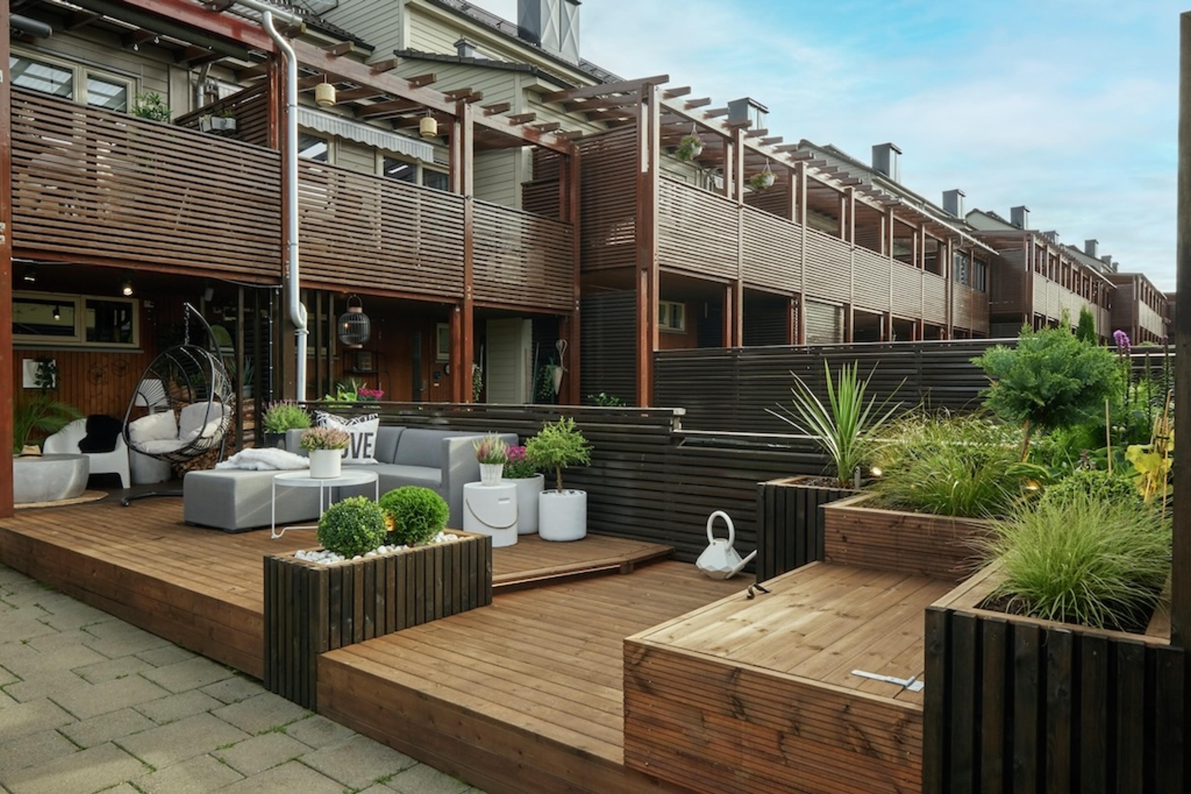 Rekkehus med lekker terrasse fra Møre Royal