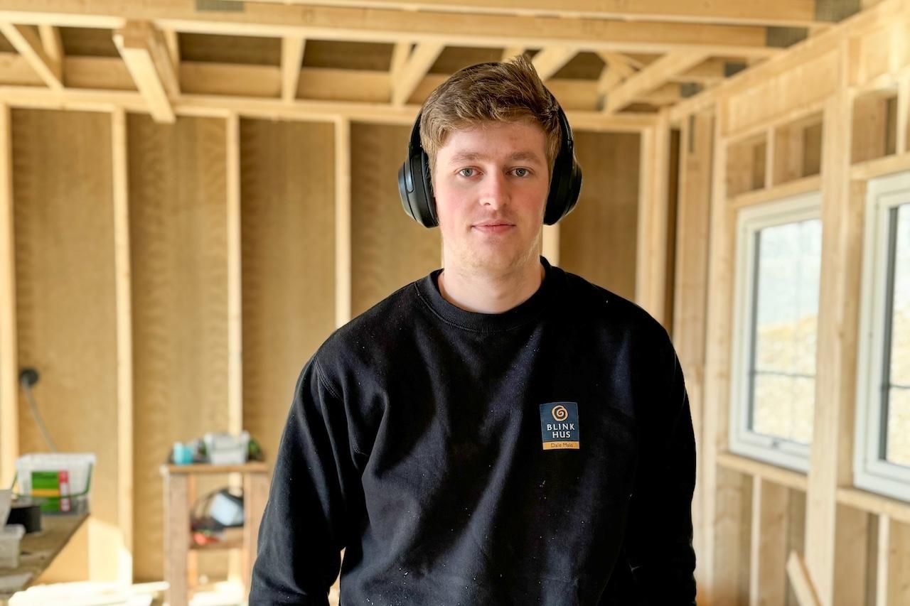 Kasper Johansen - lærling hos Blink Hus Dale Malo