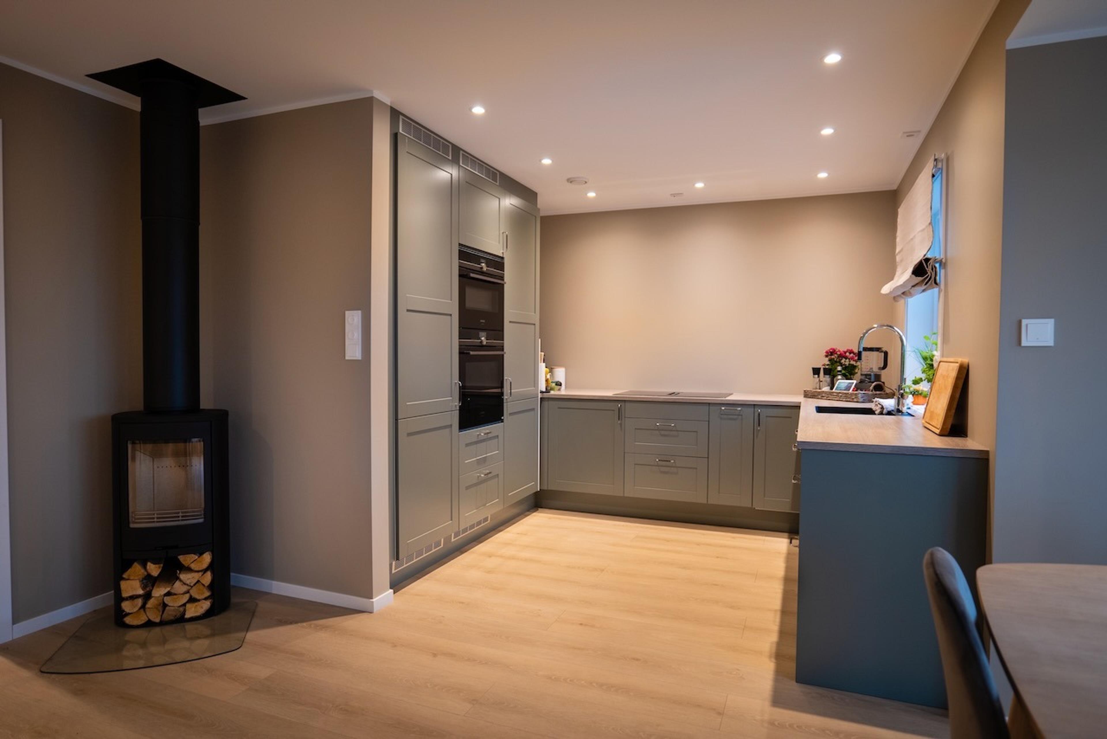 Enebolig bygget av Blink Hus Byggmester Reidar Vallestad AS