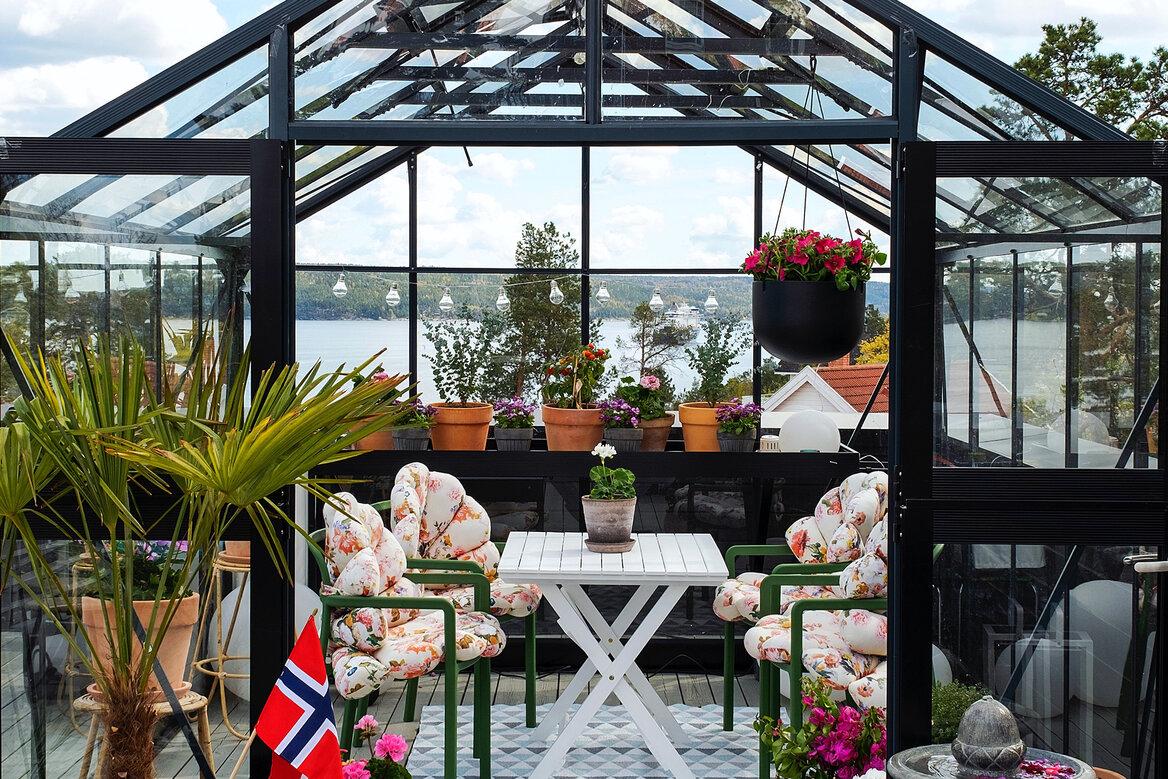 Lekker hagestue. Foto: Jannicke Valen