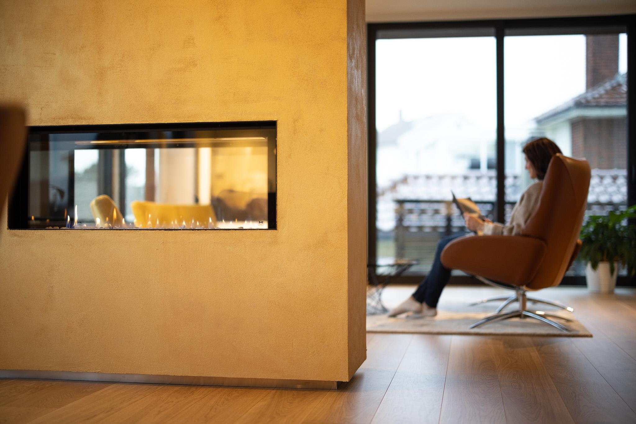 At peisen fungerer som romdeler er eksempel på detalj som Petra og Atle liker