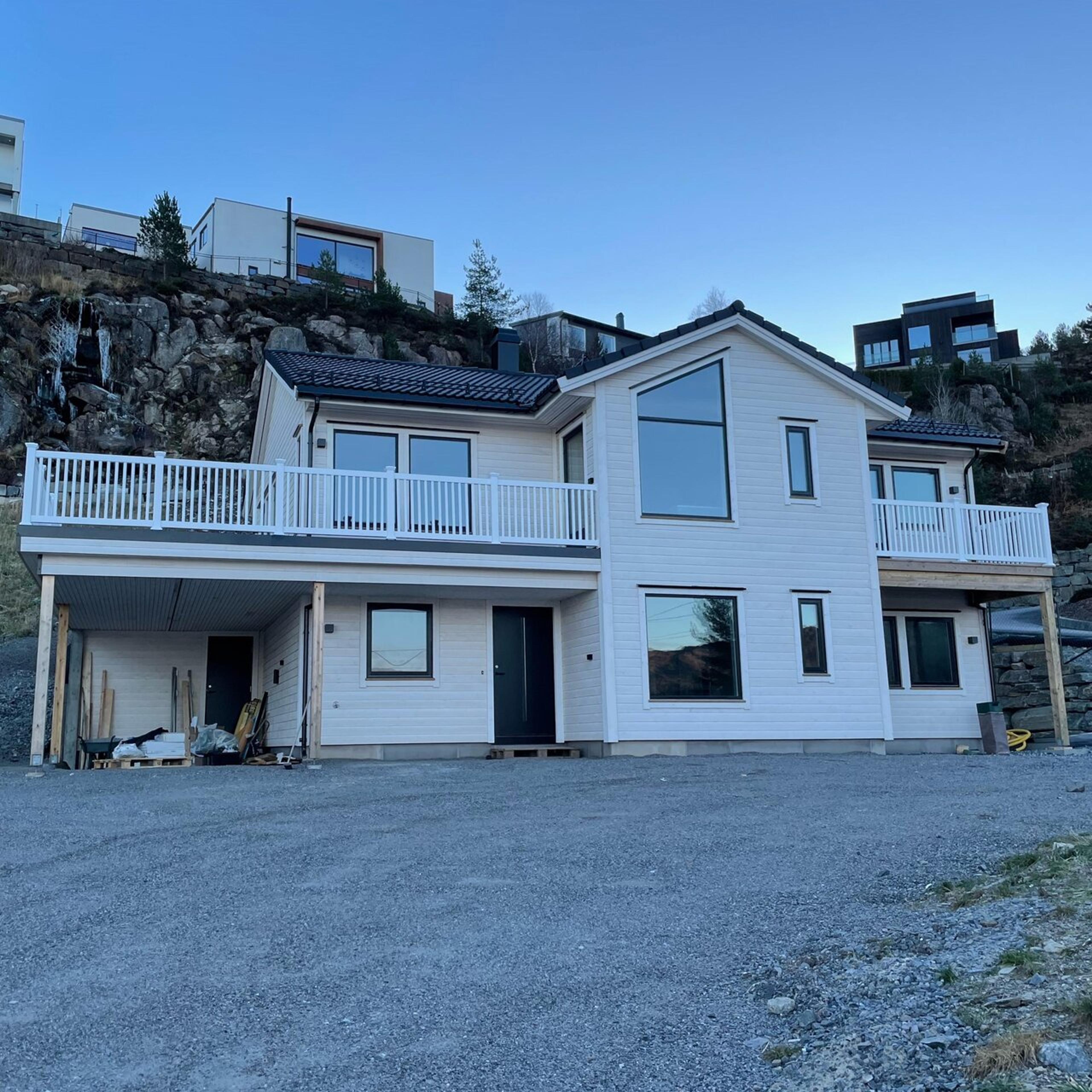 Enebolig bygget av Blink Hus Byggmester Reidar Vallestad AS