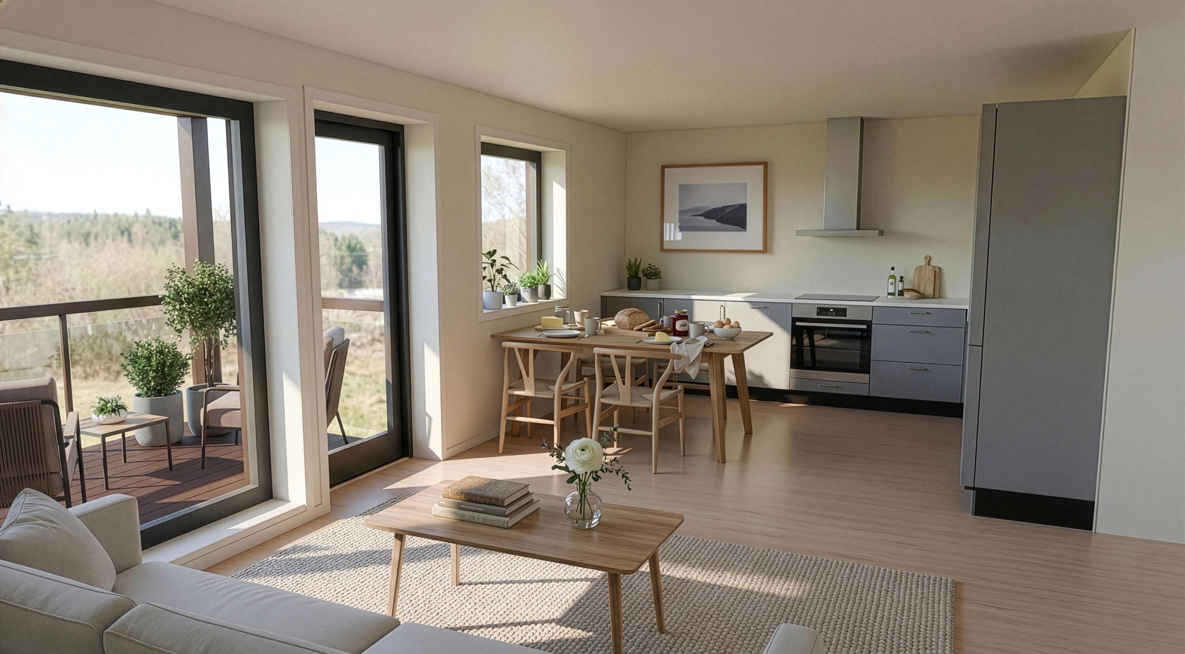 Stue/kjøkken i 2. etasje