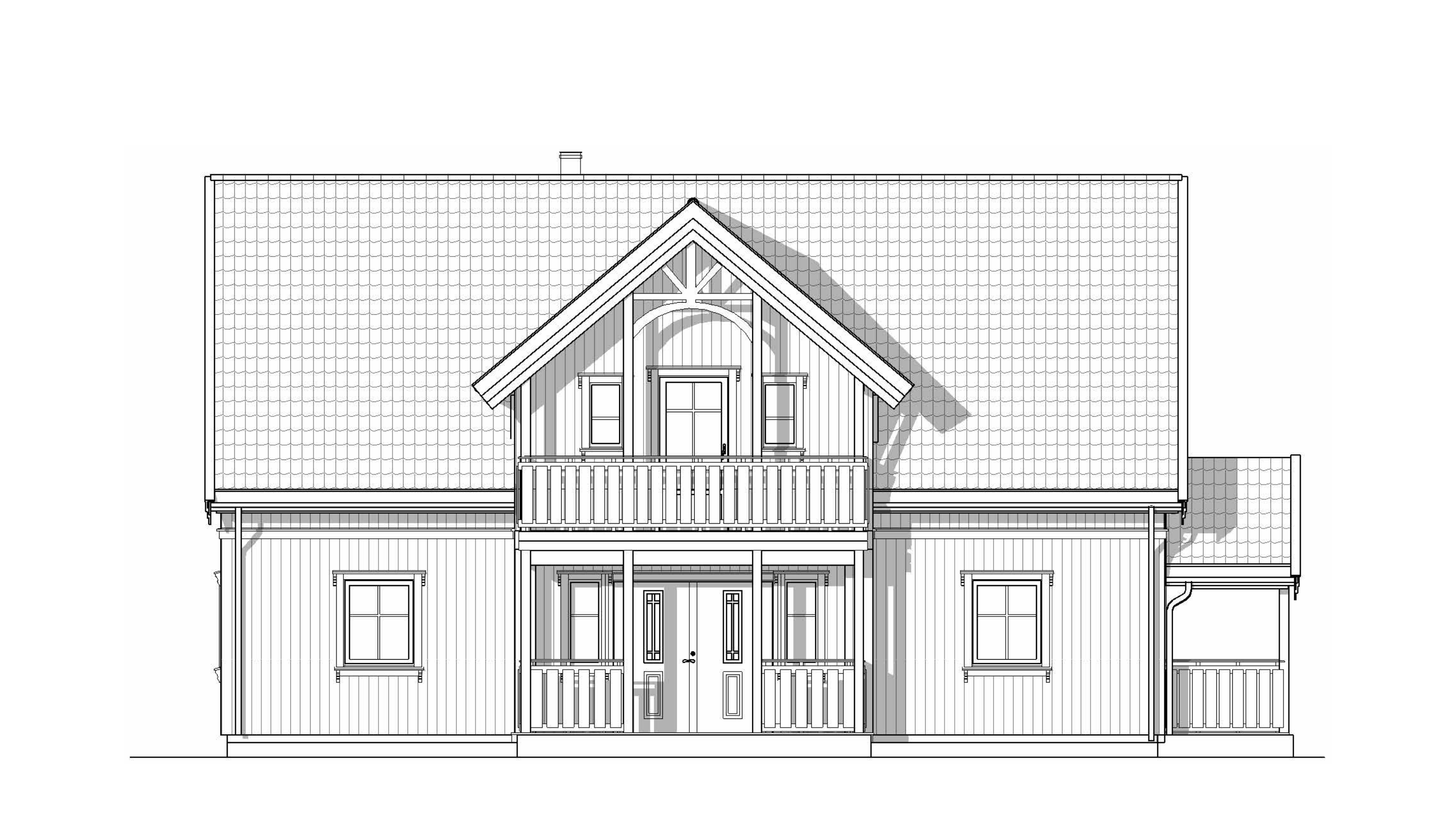 Aurdal – fasadetegning 3