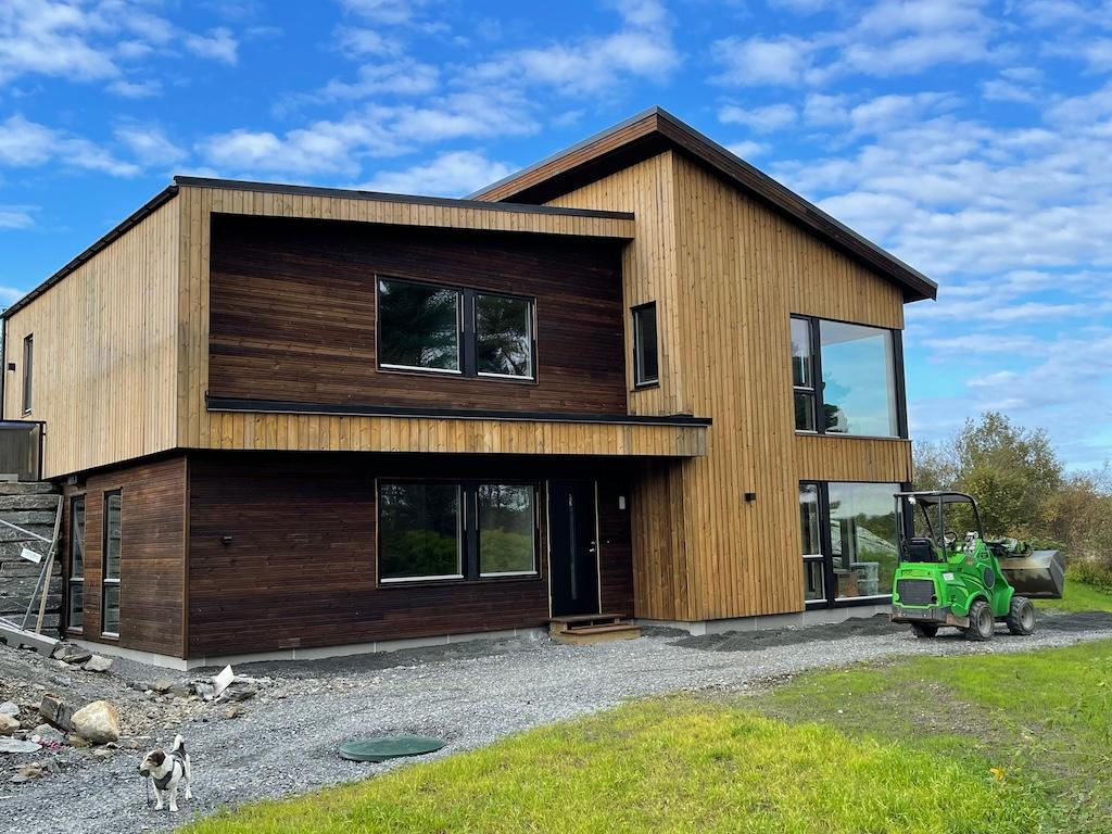 Arkitekttegnet moderne bolig