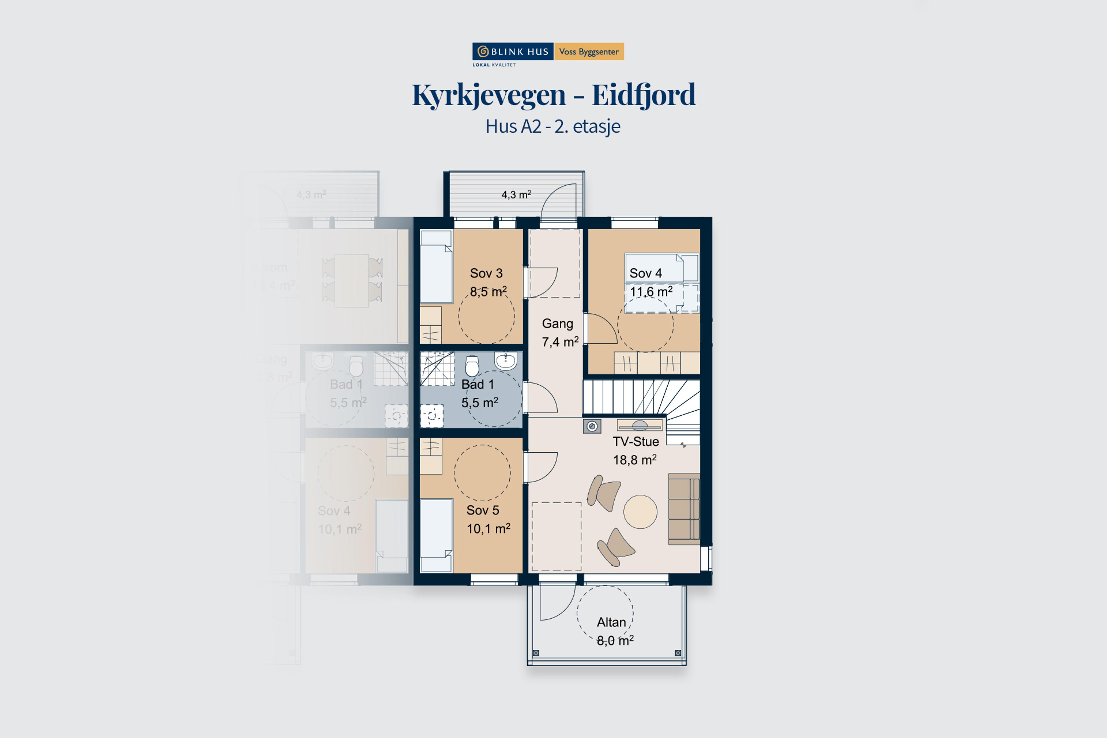 Planløysing A2 - 2. etasje