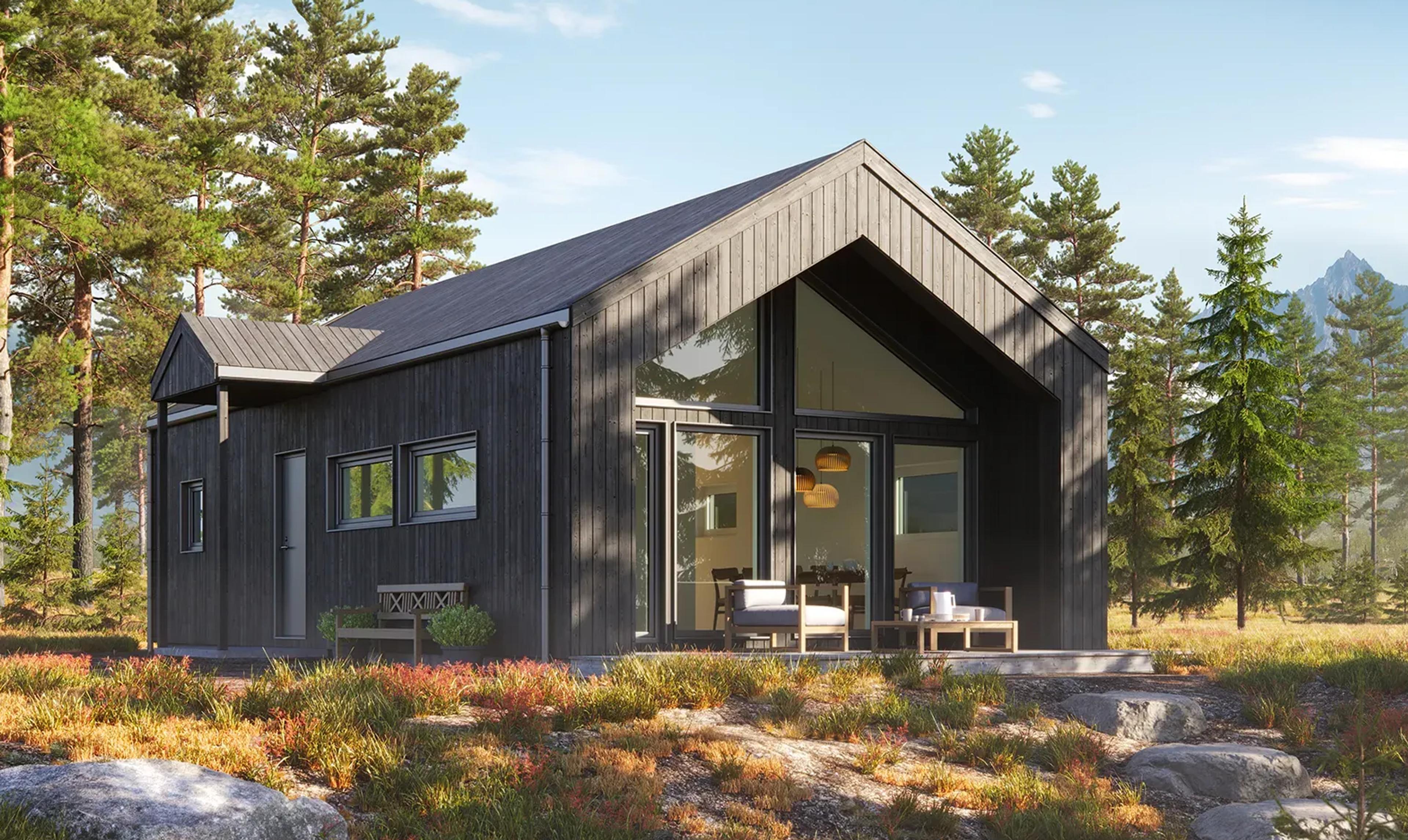 Blåtind - Hytte med moderne og stilig uttrykk fra Blink Hus