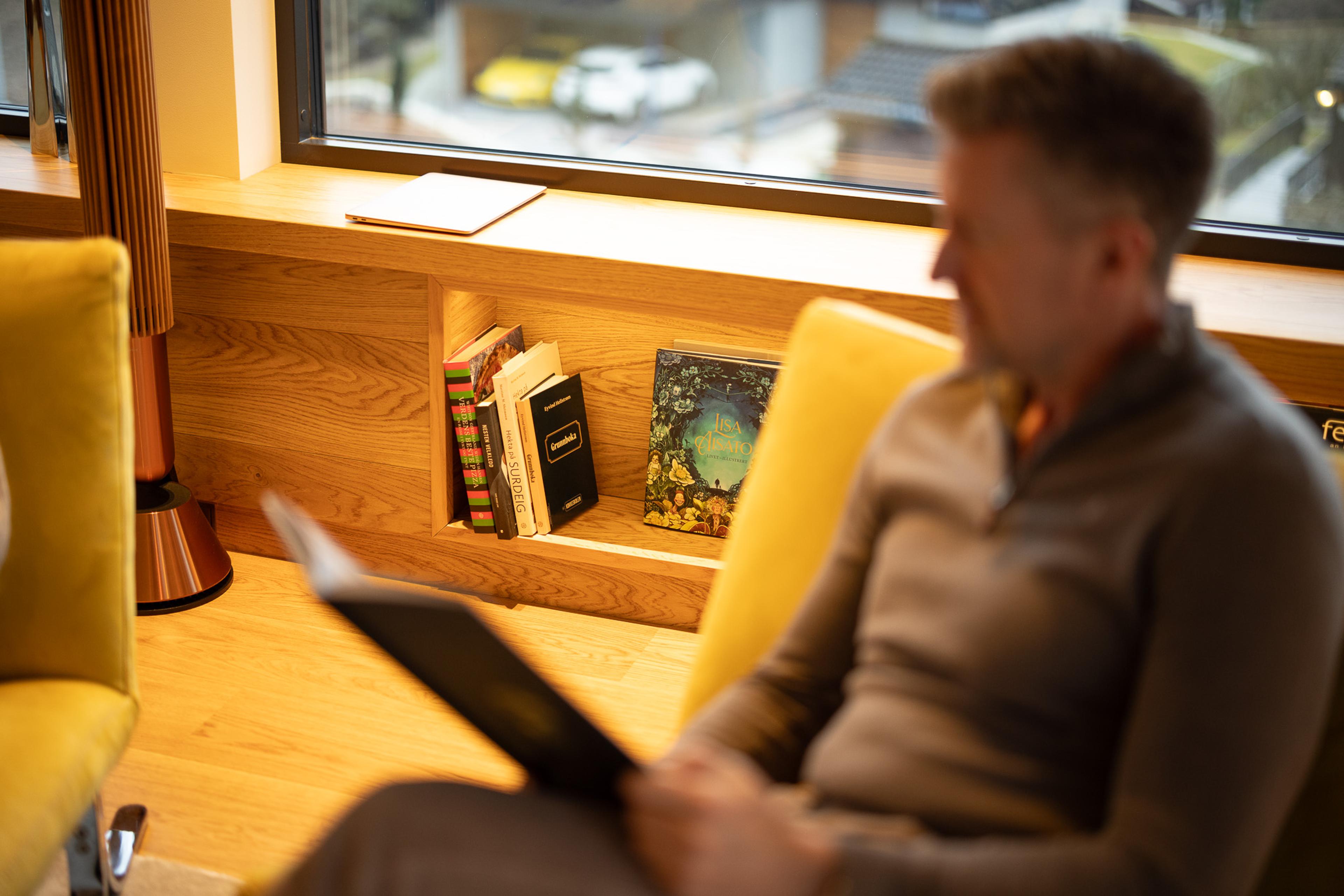 I følge Atle er området, utsikten og arkitekturen hovedgrunnene til at de valgte boligen