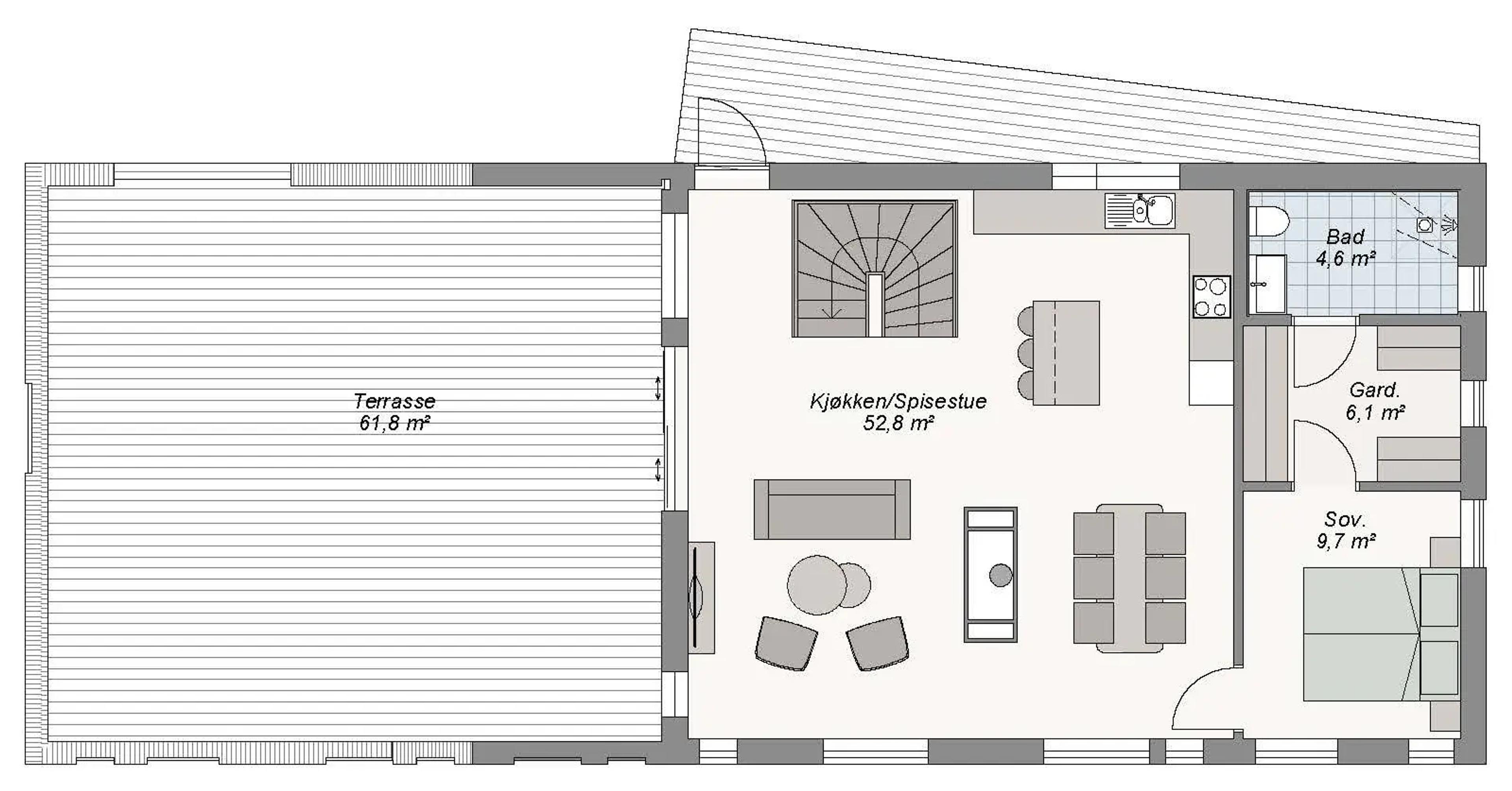 Etne plantegning 1. etg