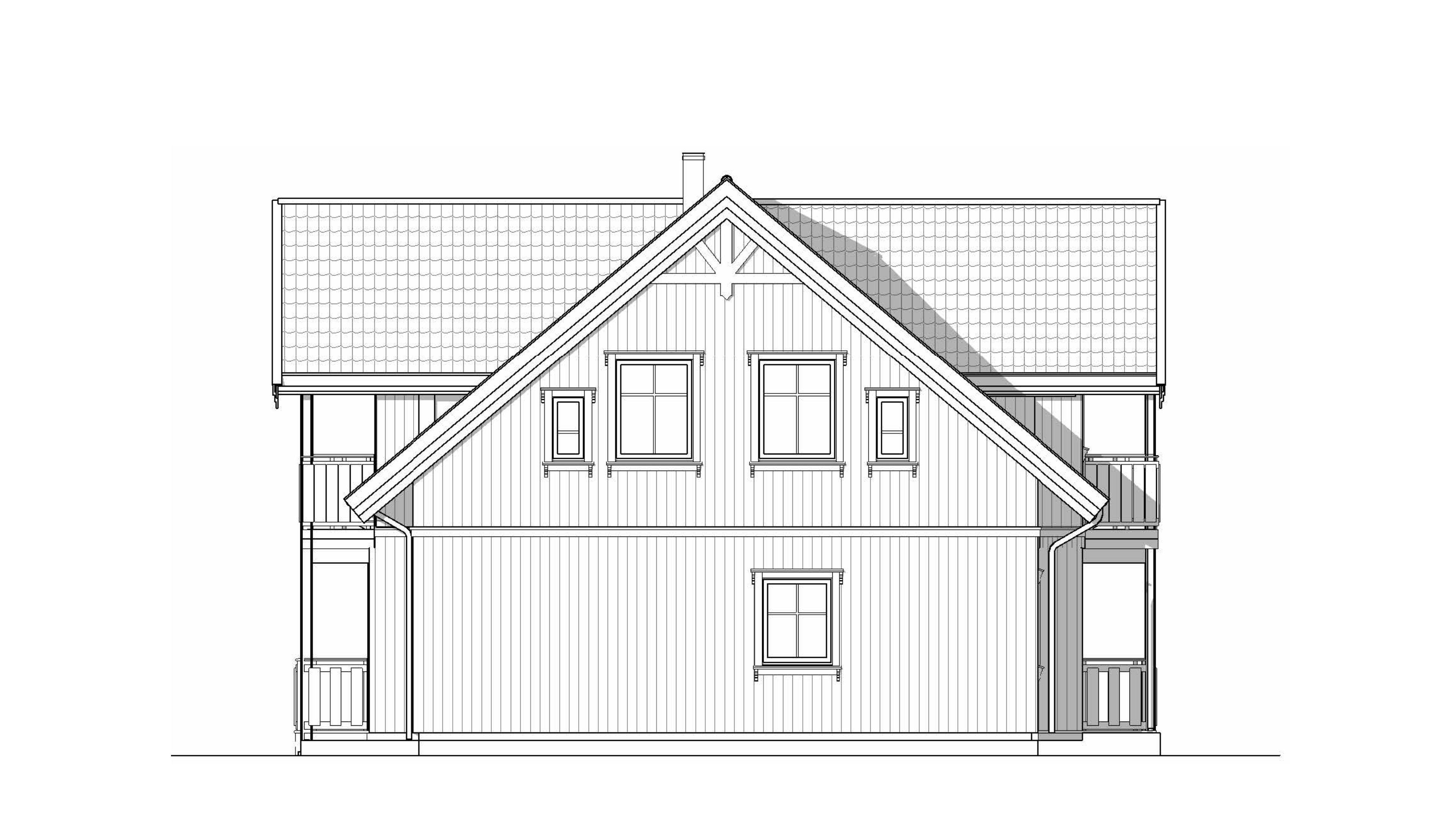 Aurdal – fasadetegning 2
