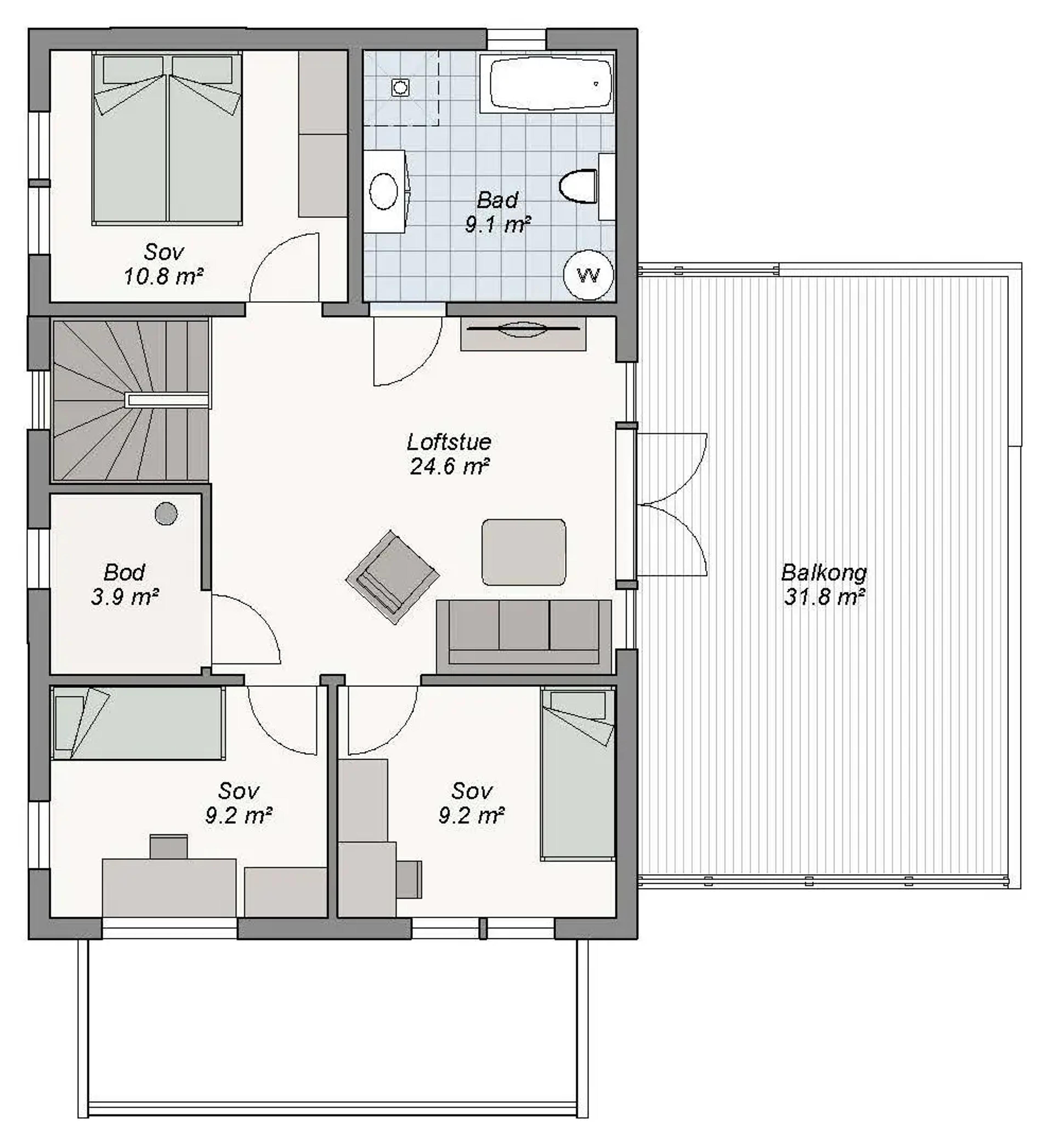 Moss plantegning 2 etg