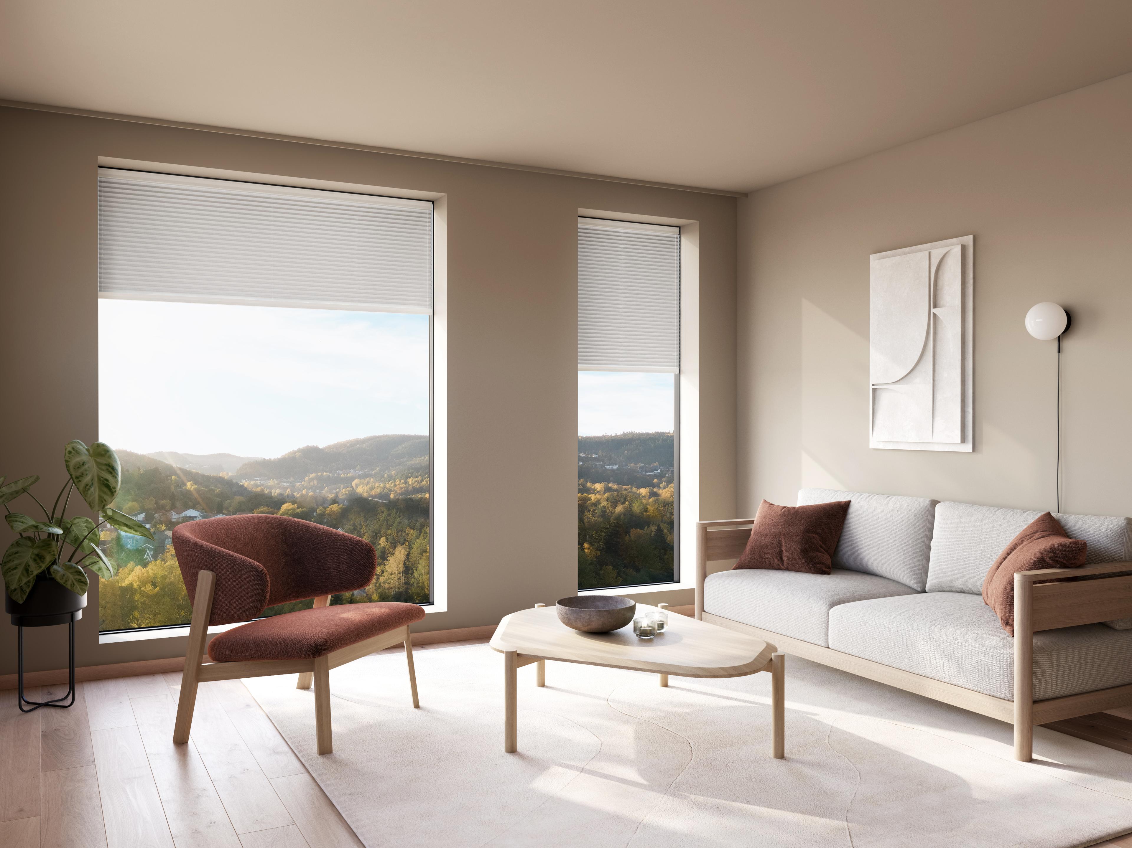 Plissegardiner fra Gilje