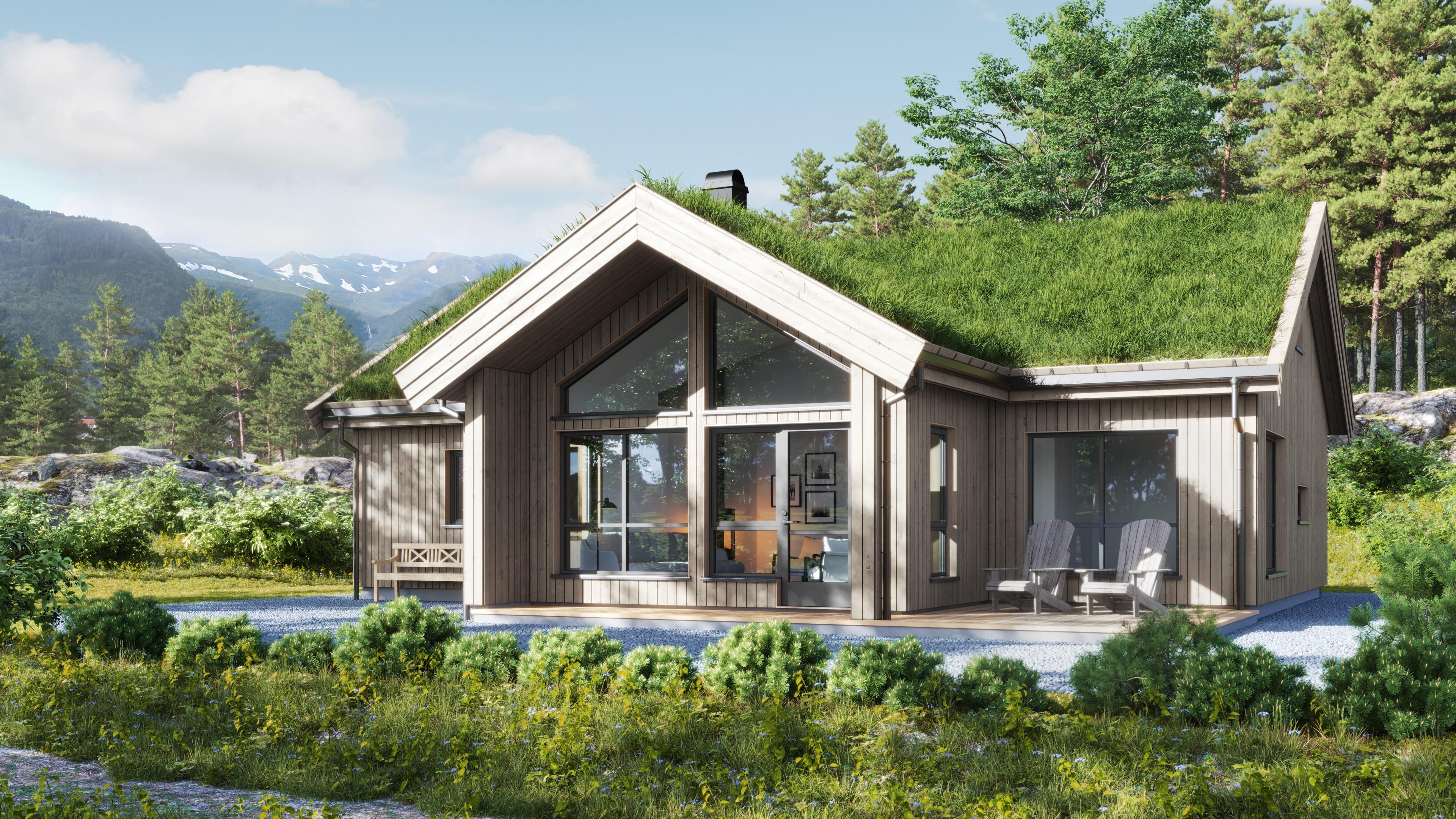 Hytte Istjern 87 Moderne Høy fra Blink Hytta Sigdal