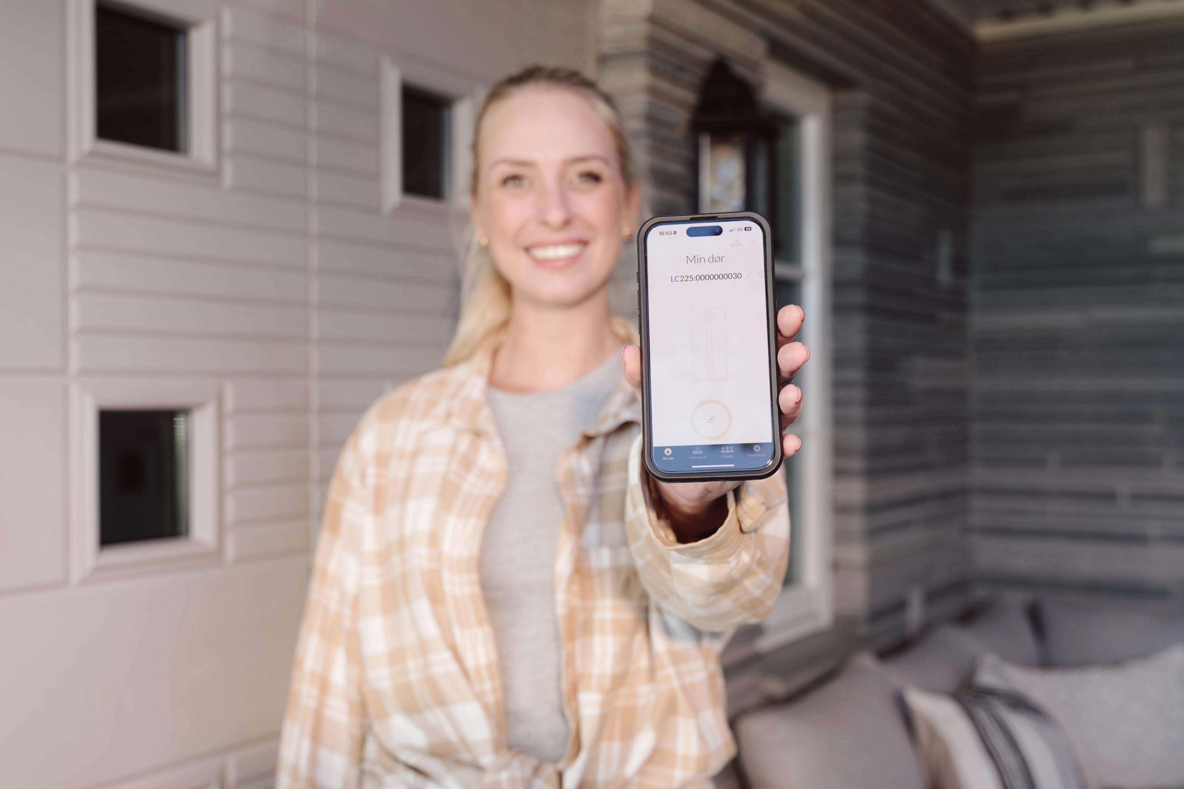 Smart dør med appstyring