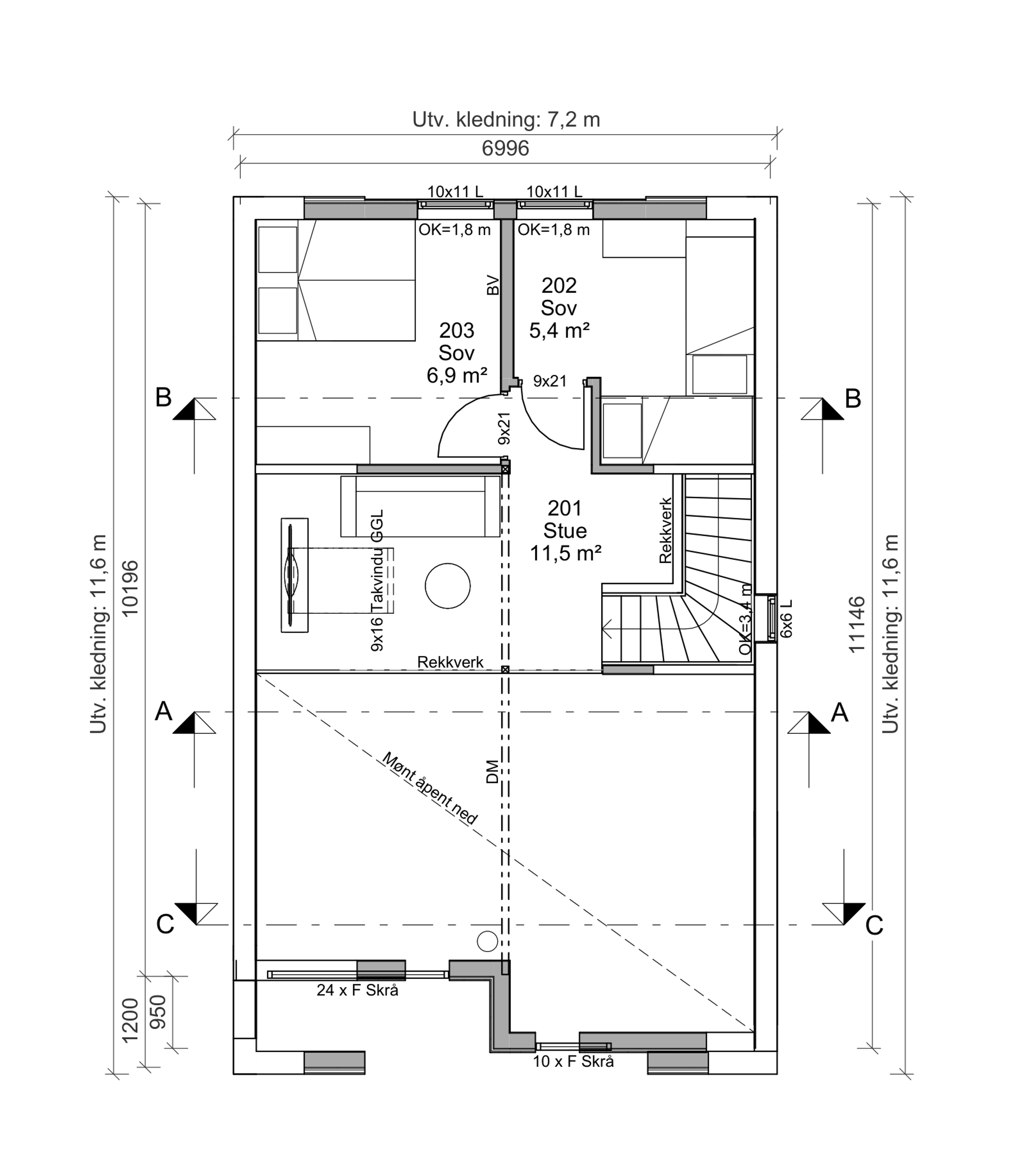 Plan 2. etasje 