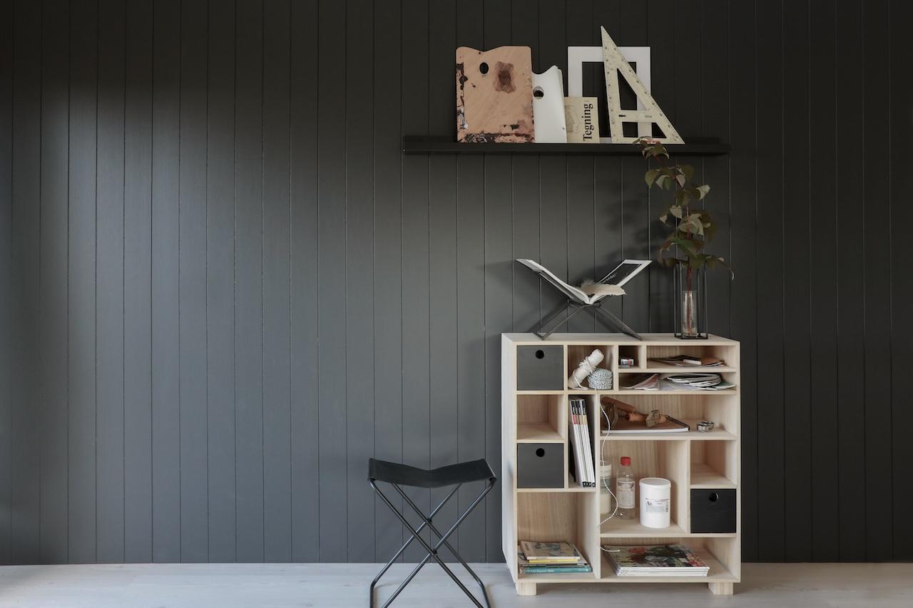 Dempet sort veggplater fra BYGGMA