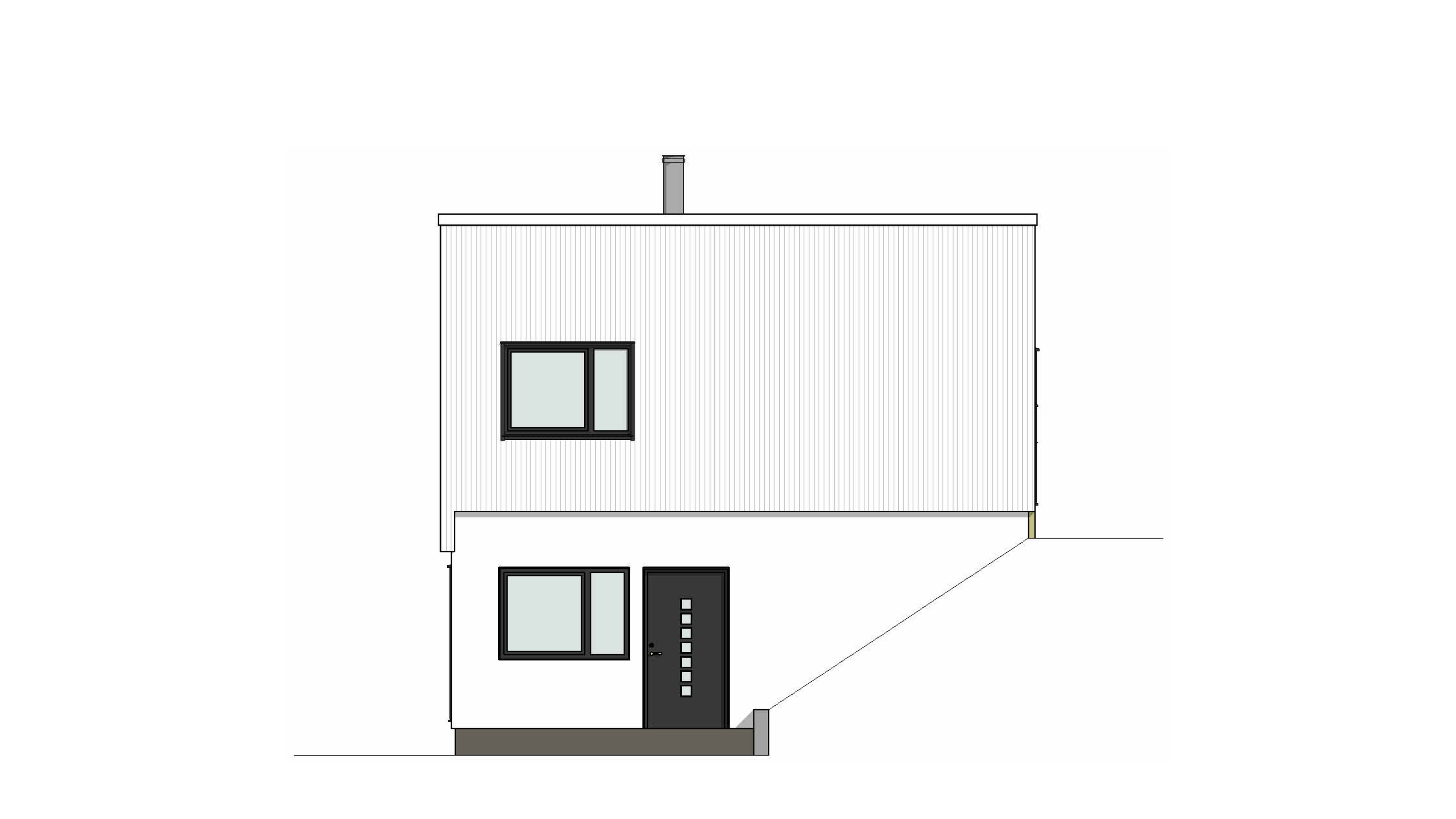 Ålesund – inngang nedre plan – fasadetegning 2