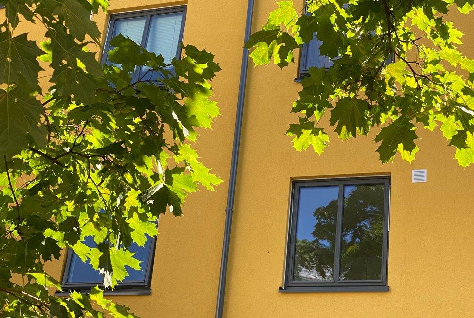 Fasade etter rehabilitering