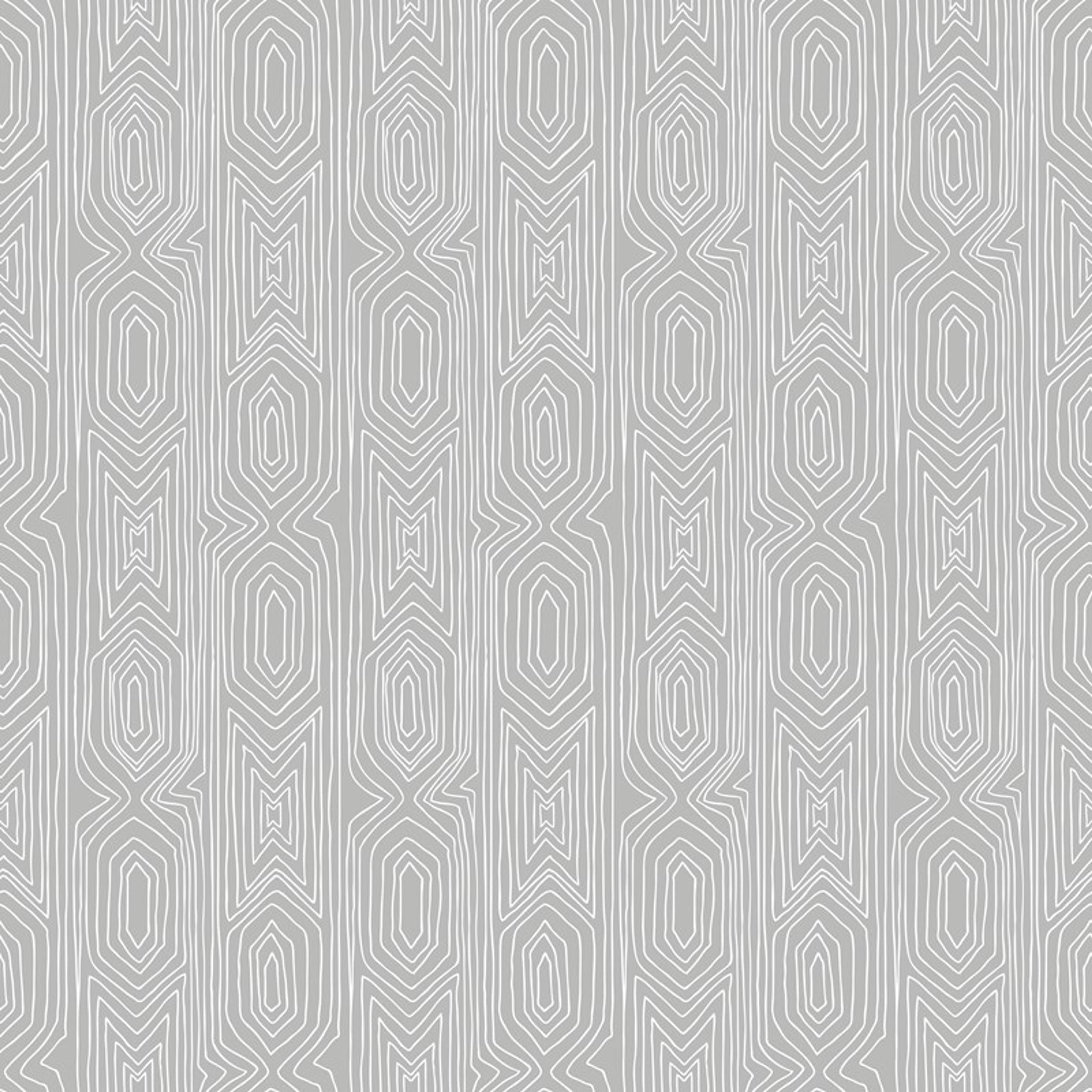 Linjelek, gråvit tapet från duro med geometriskt mönster i vit och grå. Från kollektionen Duro 1900. Nonwoven-material med rak mönsterpassning.