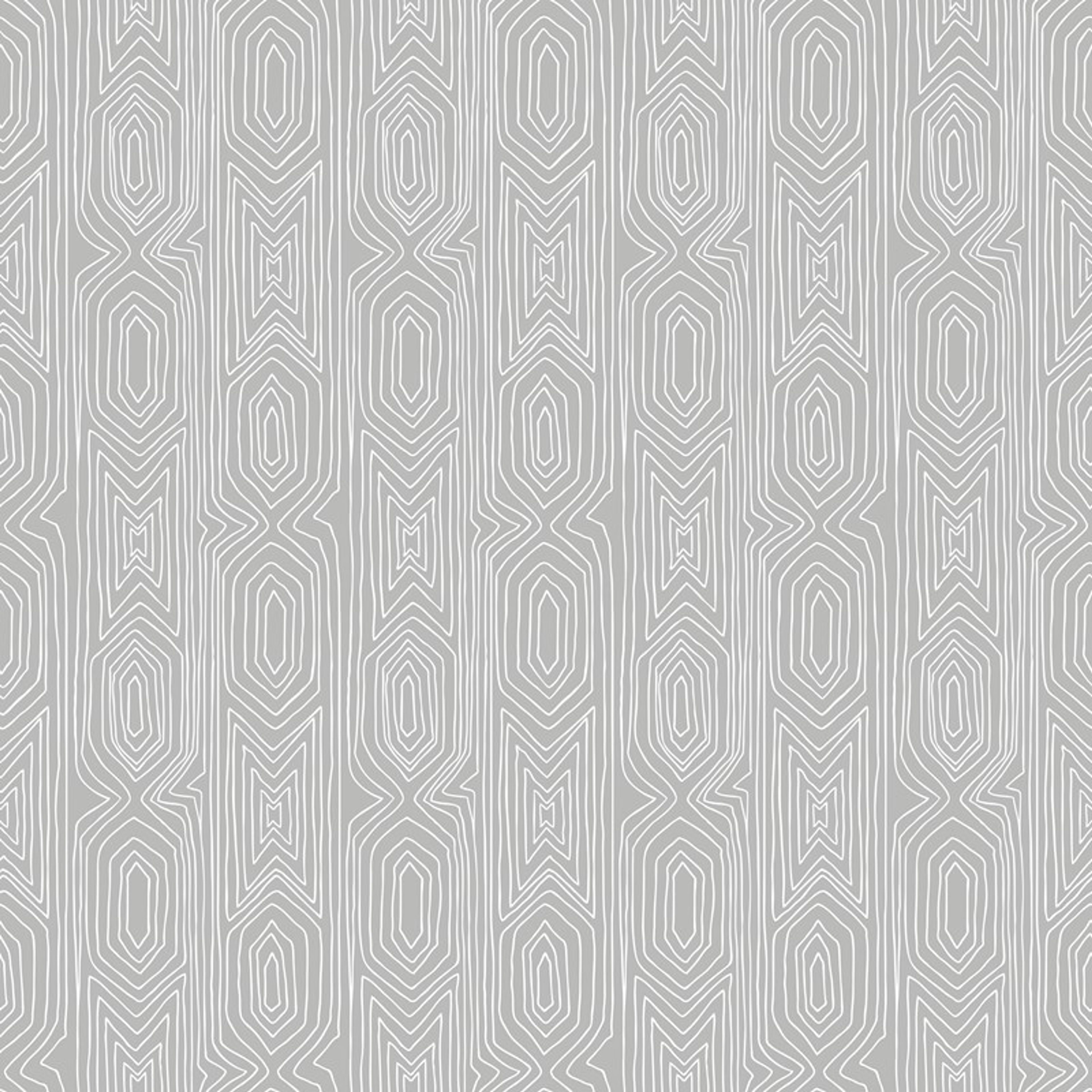 Linjelek, gråvit tapet från duro med geometriskt mönster i vit och grå. Från kollektionen Duro 1900. Nonwoven-material med rak mönsterpassning.