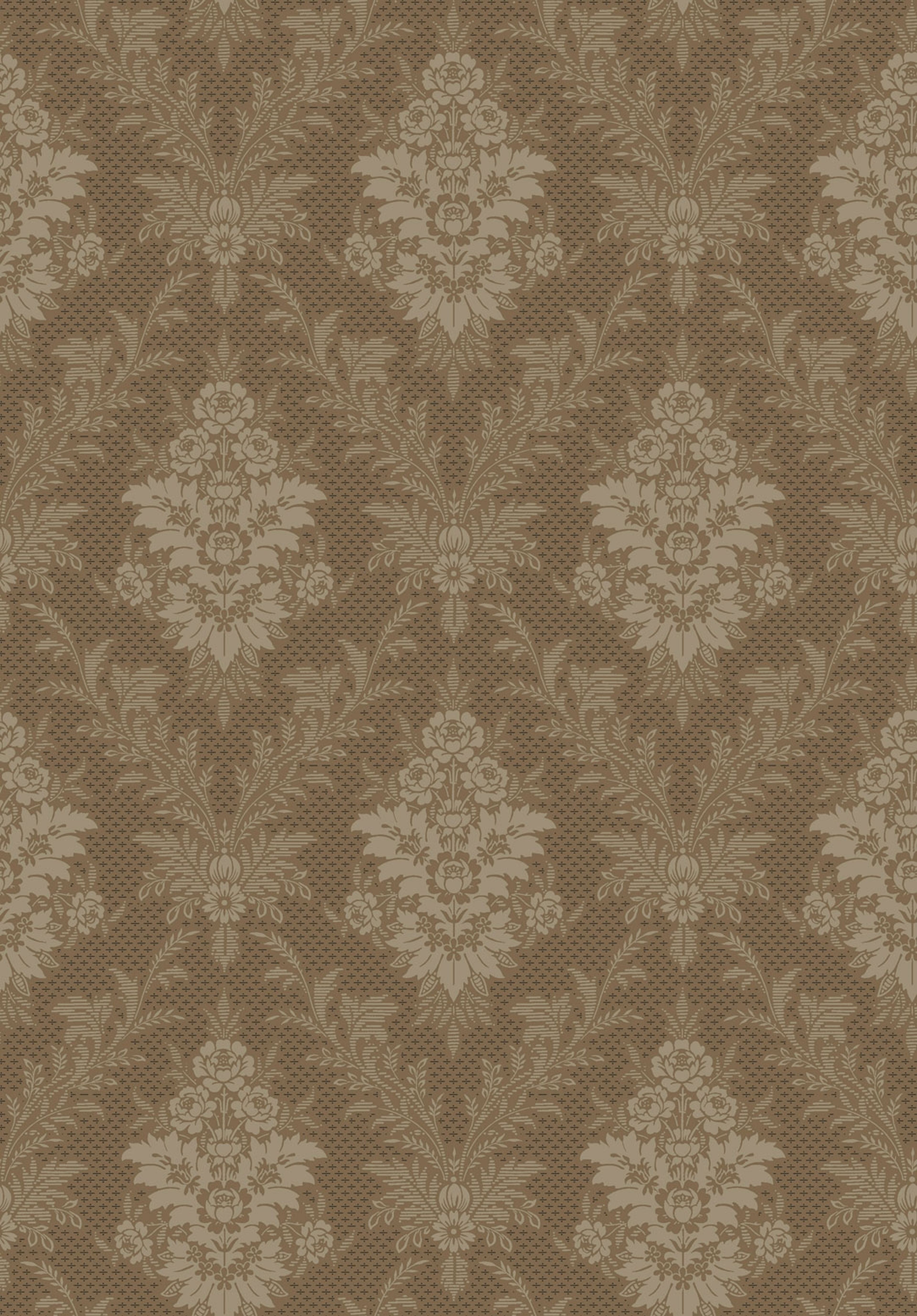 Sofia tapet från Boråstapeter med blommigt mönster i svart, brun och beige. Från kollektionen anno. Nonwoven-material med rak passning. Passar i sovrum och matsal.