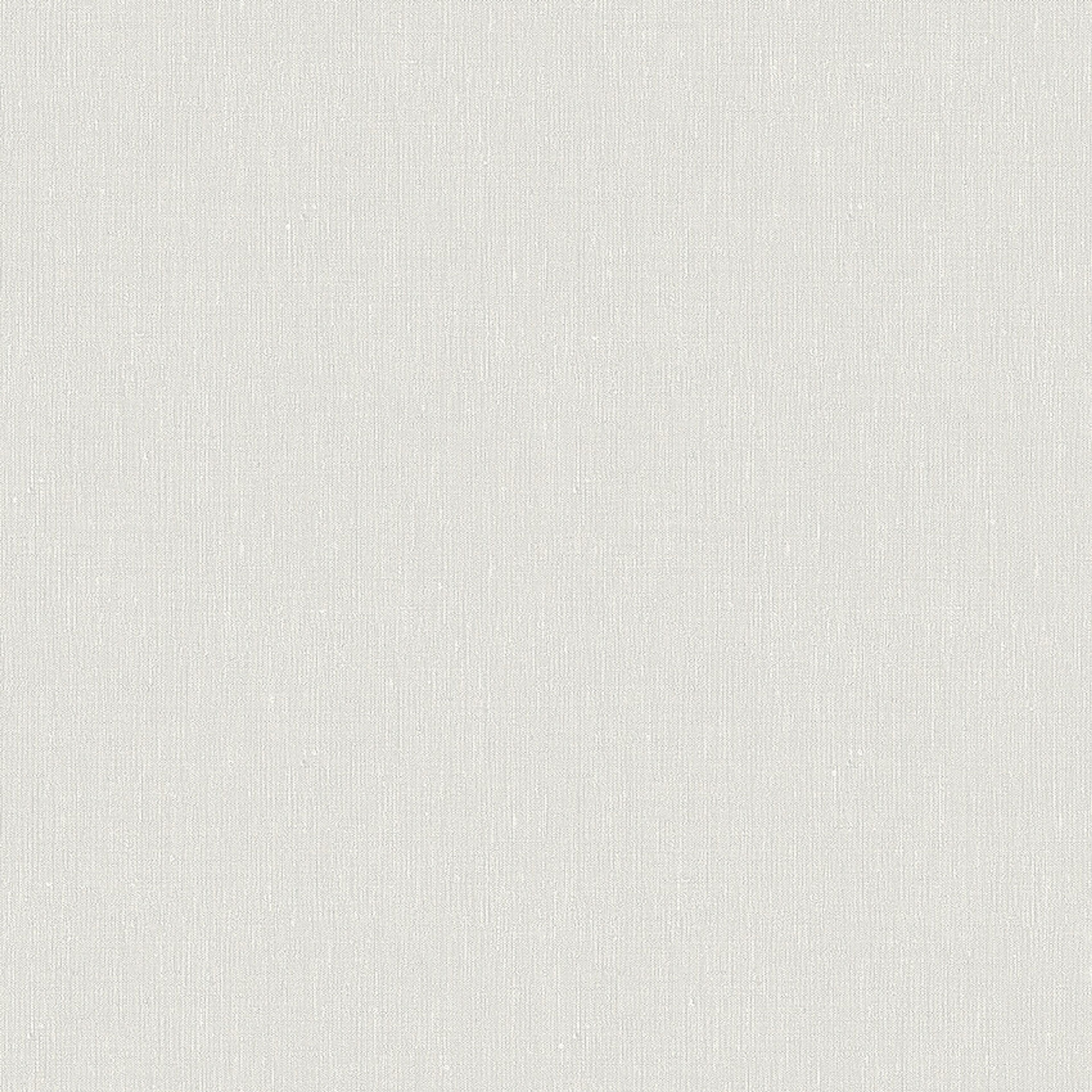 Swedish Grey tapet med enfargat, textilimitation mönster i grå. Från kollektionen Linen. Nonwoven-material. Passar i vardagsrum och matsal.