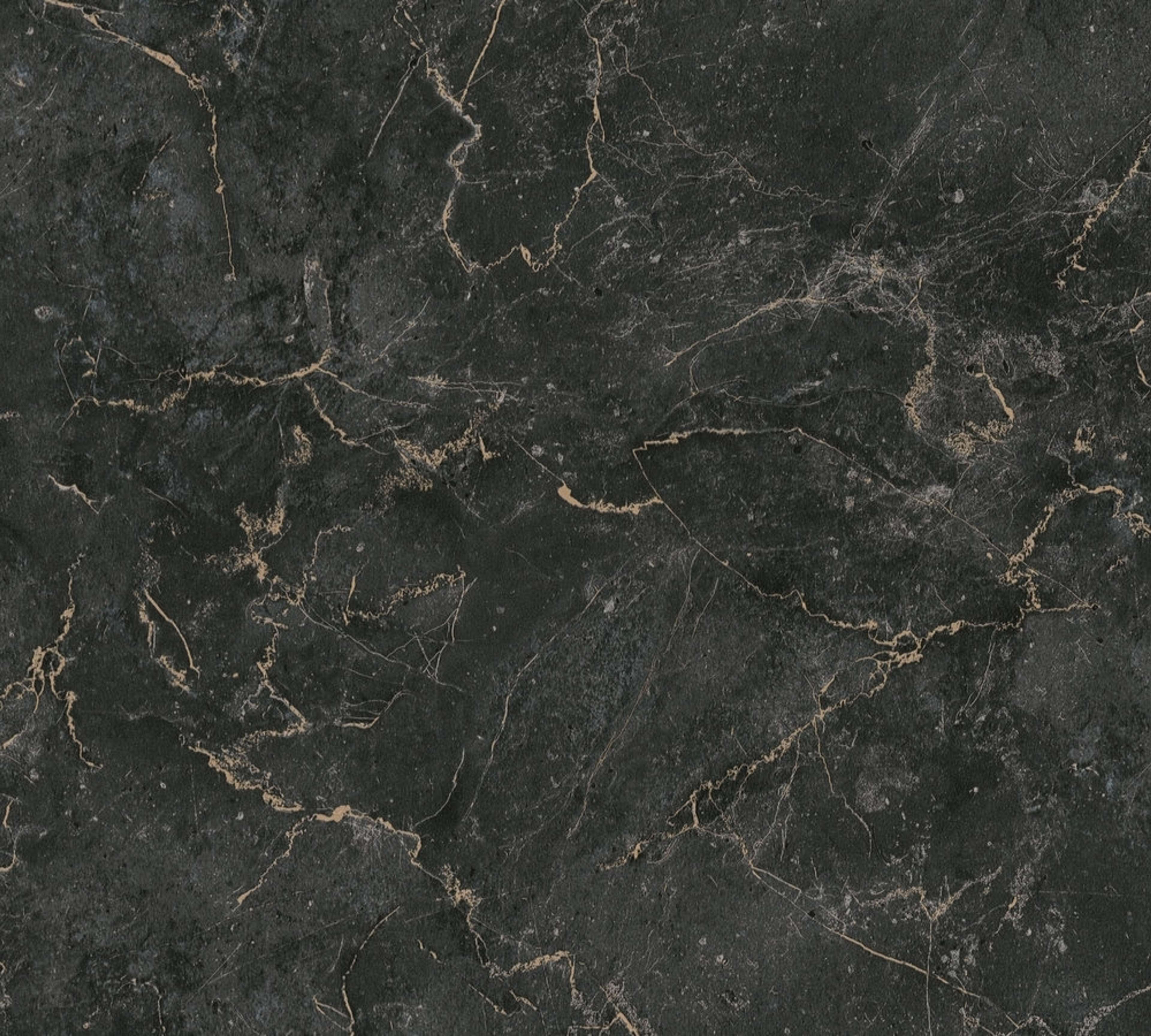 Aruba Marble tapet med tegelsten mönster i svart. Från kollektionen Aruba. Nonwoven-material med förskjuten passning. Passar i vardagsrum och matsal.