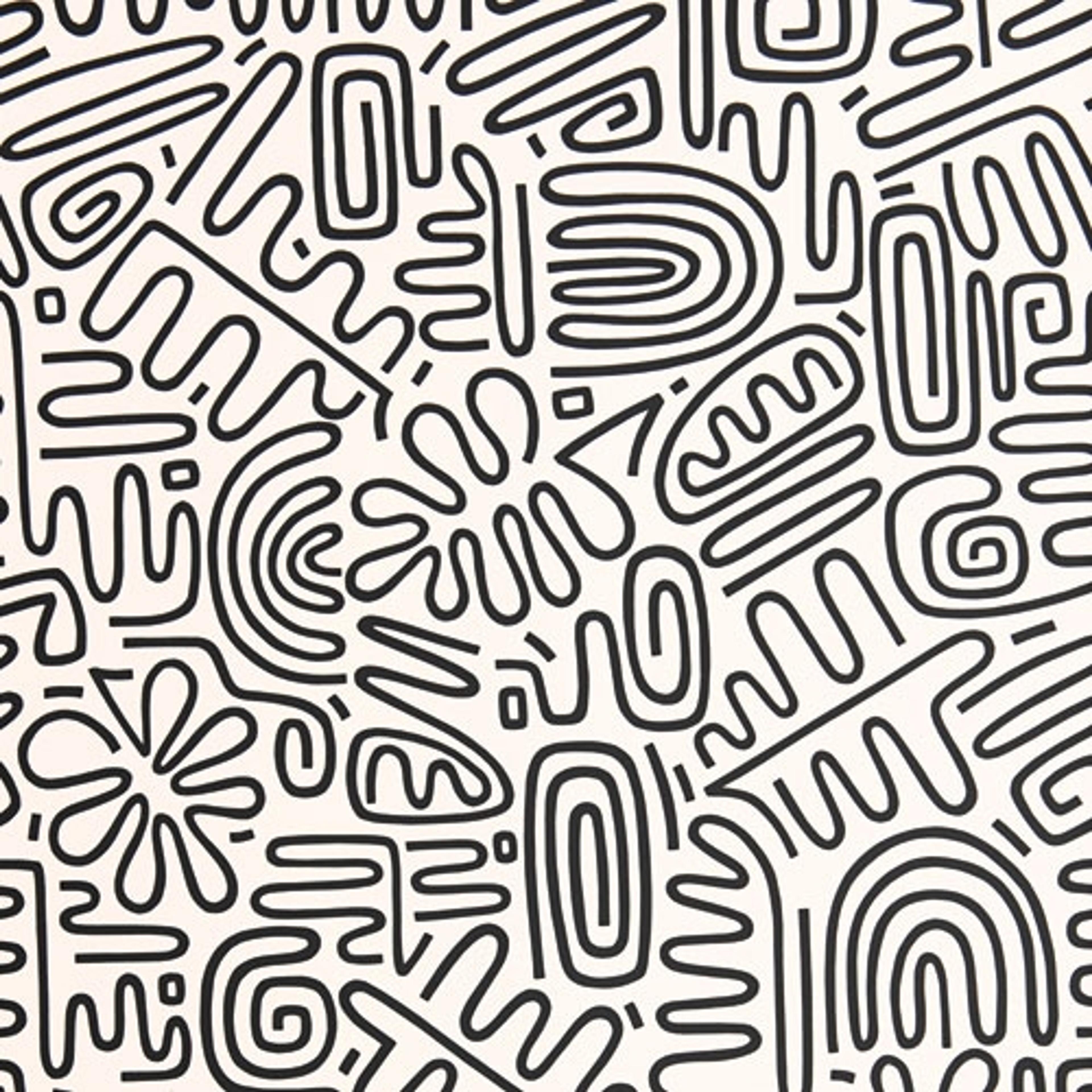 Nazca Atacama tapet från Midbec med grafiskt mönster i beige. Från kollektionen Pioneer. Nonwoven-material med rak passning.