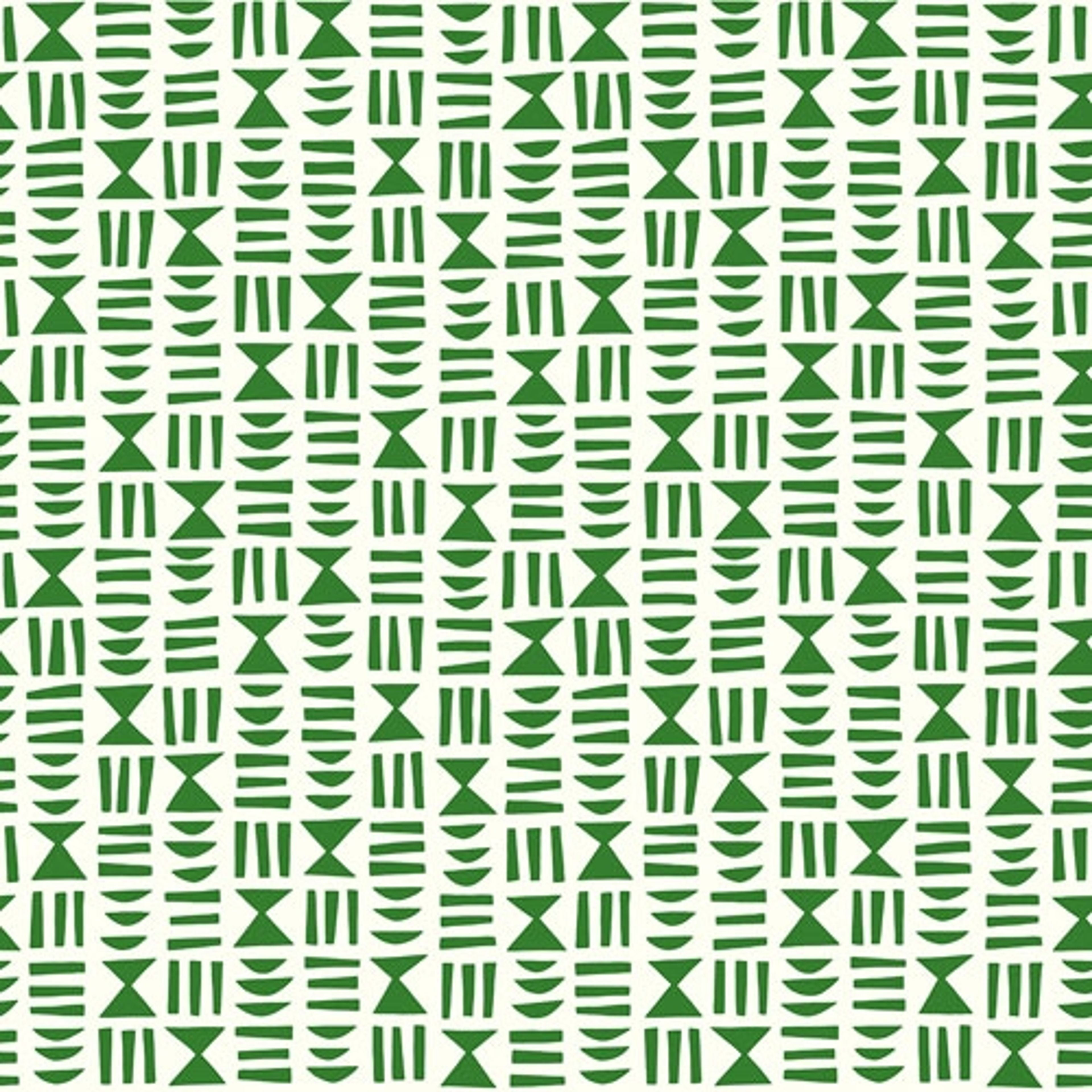 Heiroglyph Kew tapet från Midbec med grafiskt, retro mönster i vit. Från kollektionen Kinfolk. Nonwoven-material med rak passning.