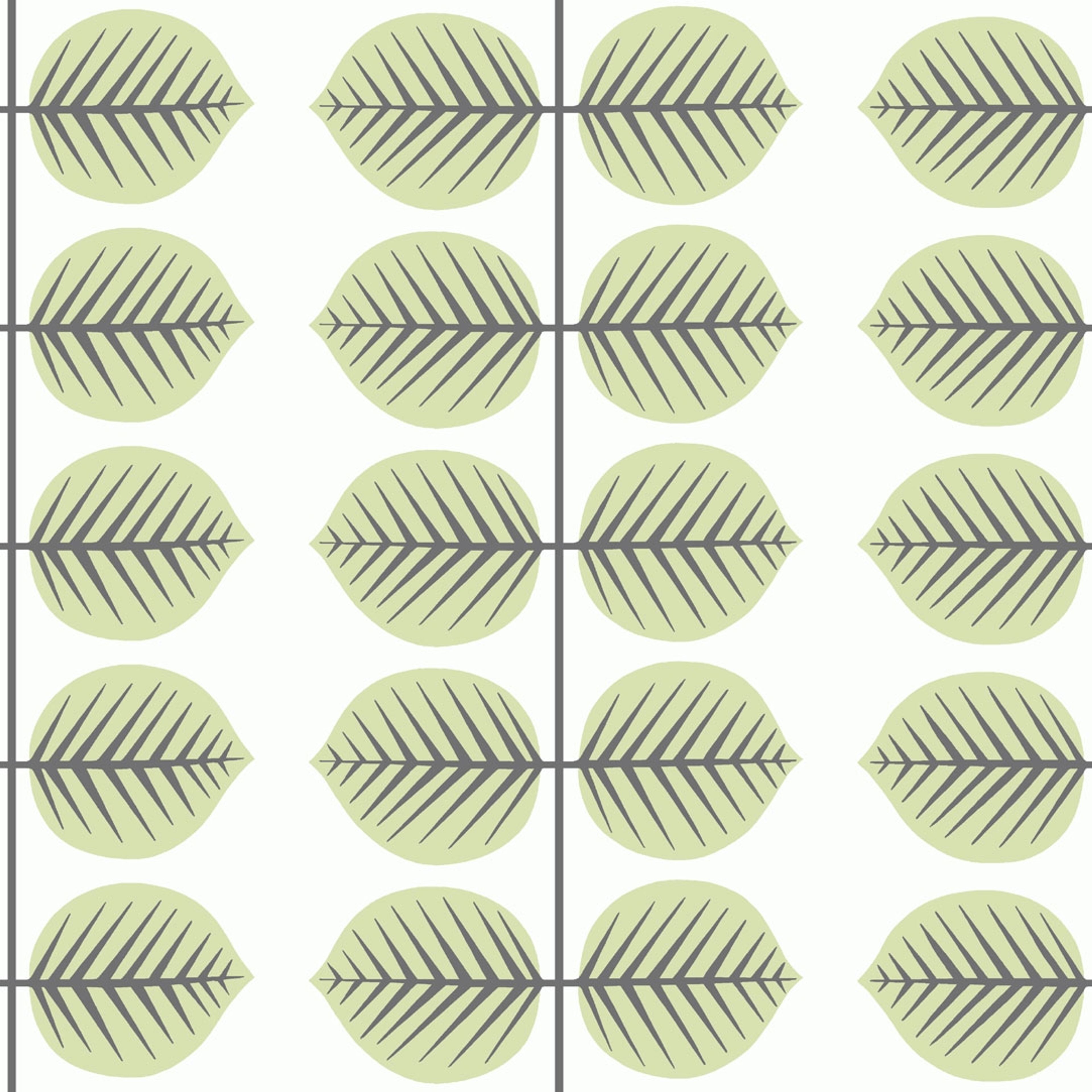 Berså II från Boråstapeter i vit, grön och multifärg. Från kollektionen Scandinavian Designers Mini.