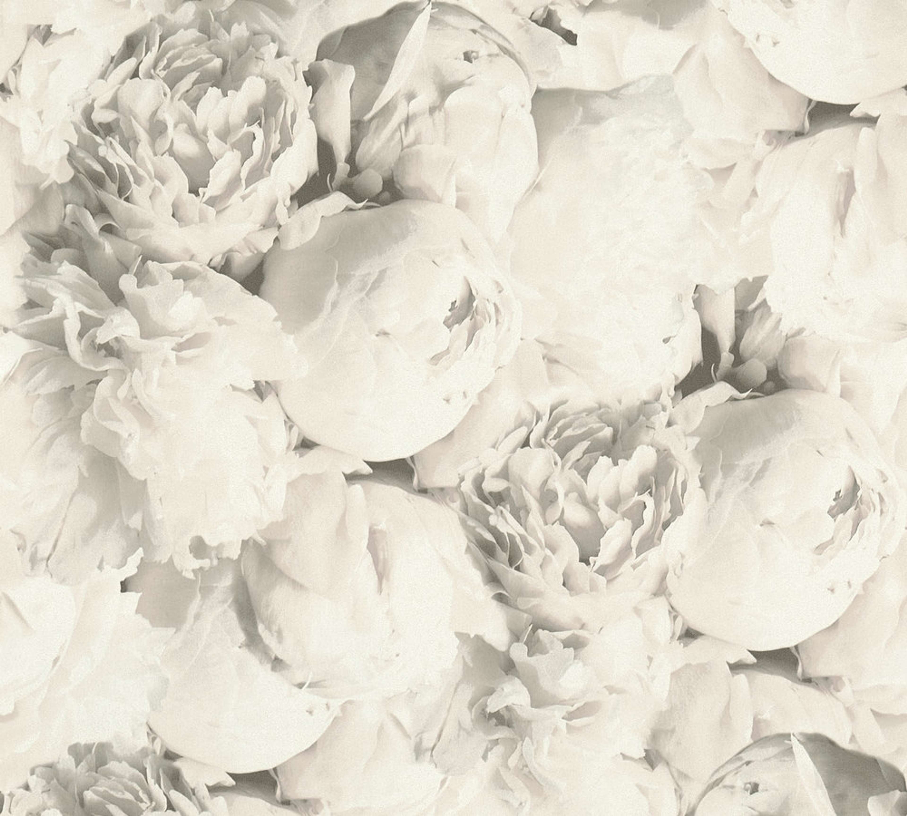 Mia, blommig tapet i ljusrosa tapet med blommigt mönster i rosa. Från kollektionen new studio. Nonwoven-material med rak passning. Passar i vardagsrum och matsal.