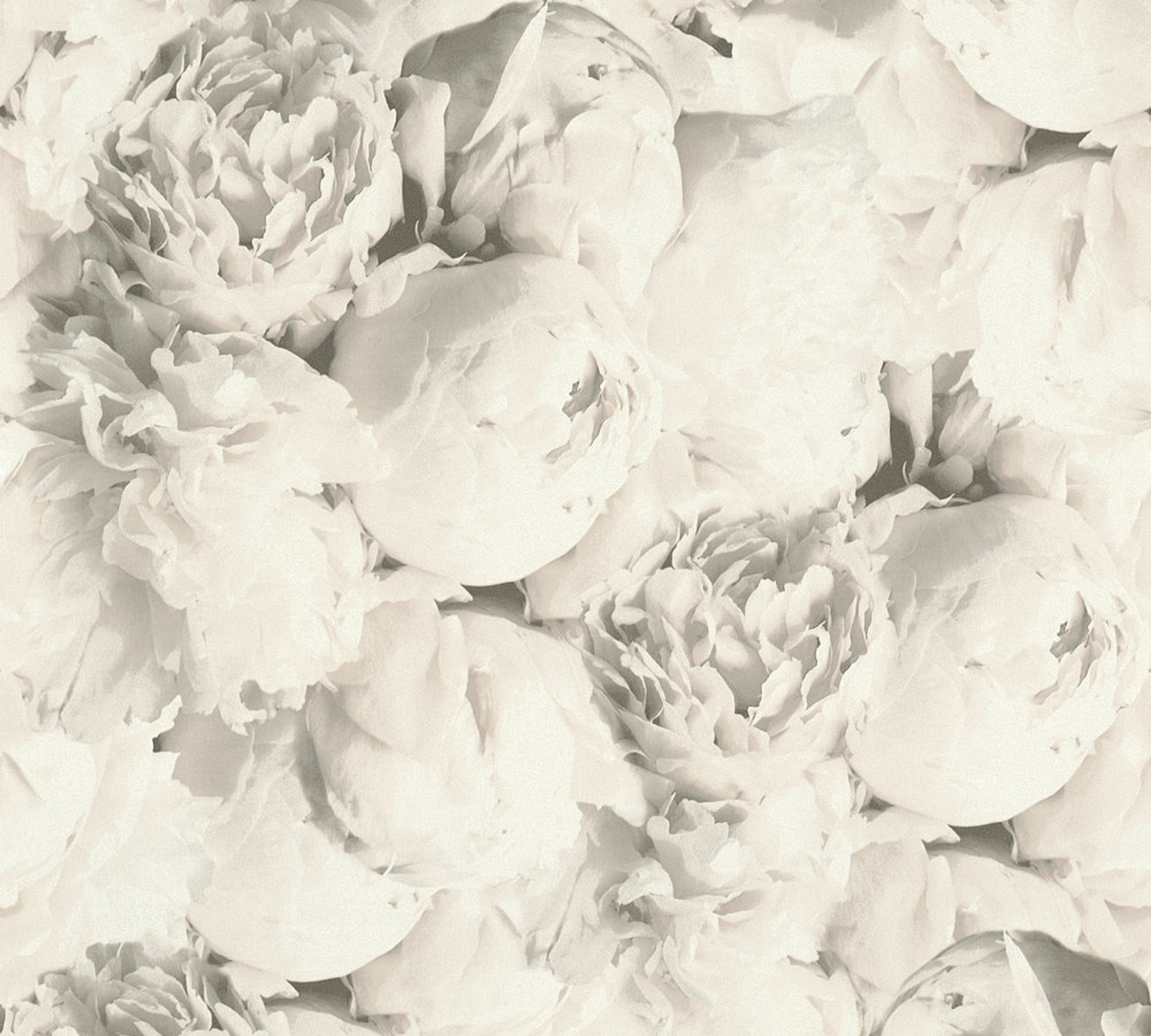 Mia, blommig tapet i ljusrosa tapet med blommigt mönster i rosa. Från kollektionen new studio. Nonwoven-material med rak passning. Passar i vardagsrum och matsal.