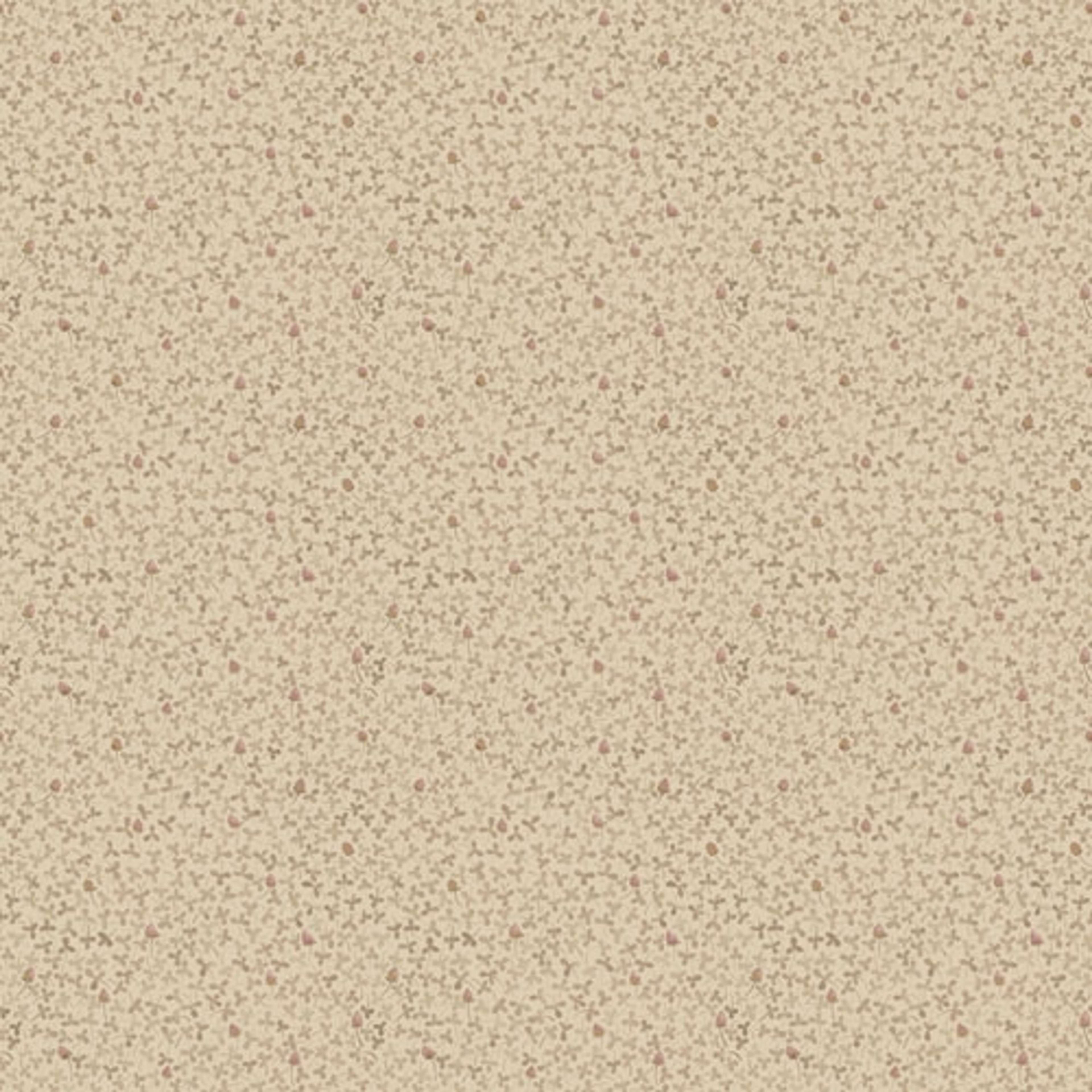 Clover småblommig, sand tapet från Midbec med botaniskt mönster i beige. Från kollektionen Lyckebo. Nonwoven-material med rak passning.