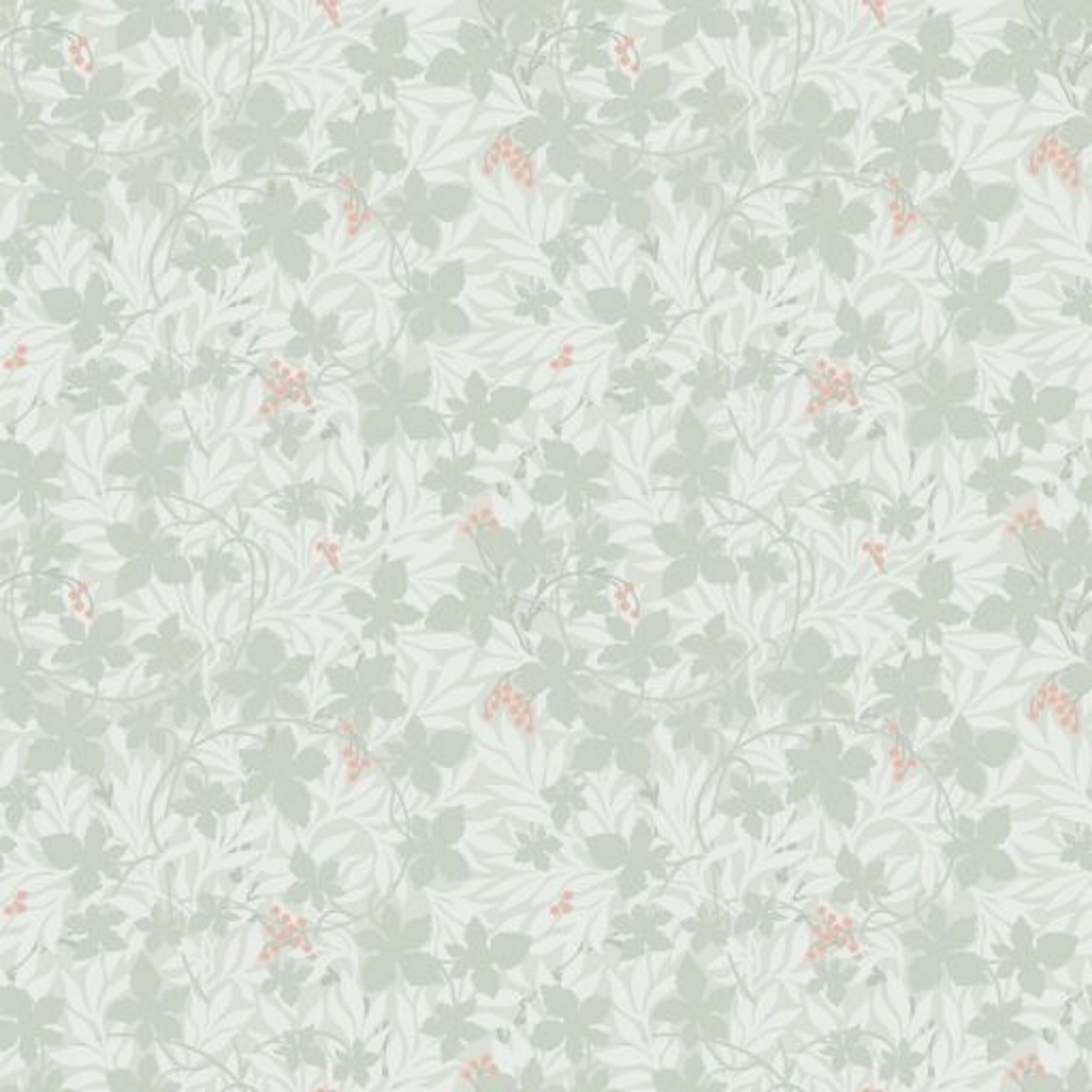Vinbärsblad, Grön tapet från duro med botaniskt mönster i grön. Från kollektionen Spira. Nonwoven-material med rak passning.