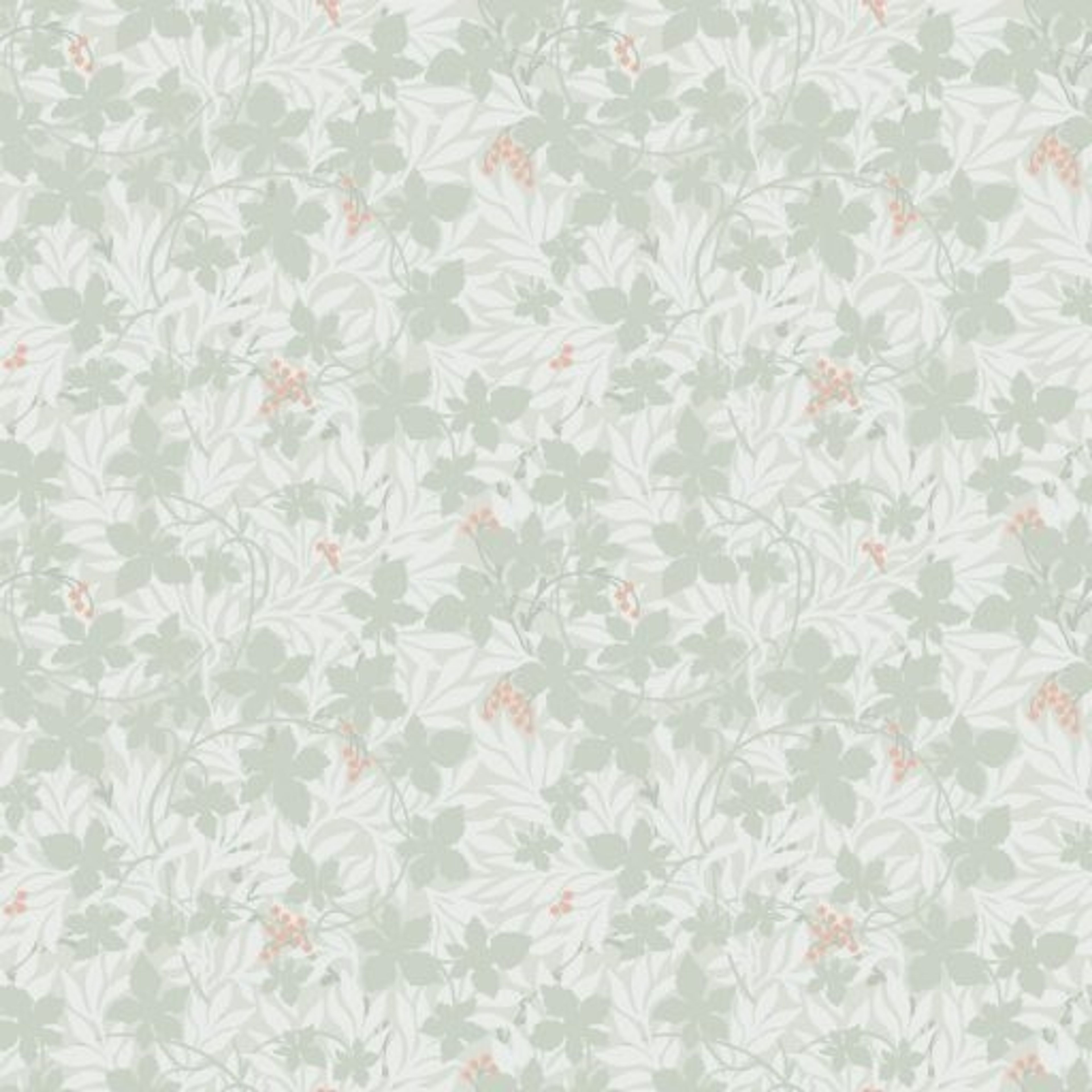 Vinbärsblad, Grön tapet från duro med botaniskt mönster i grön. Från kollektionen Spira. Nonwoven-material med rak passning.