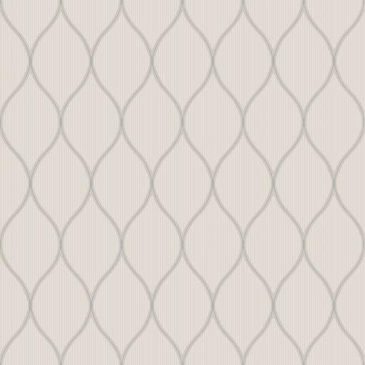 Våg, Platina tapet från duro med geometriskt mönster i grå. Från kollektionen Spira. Nonwoven-material med rak passning.