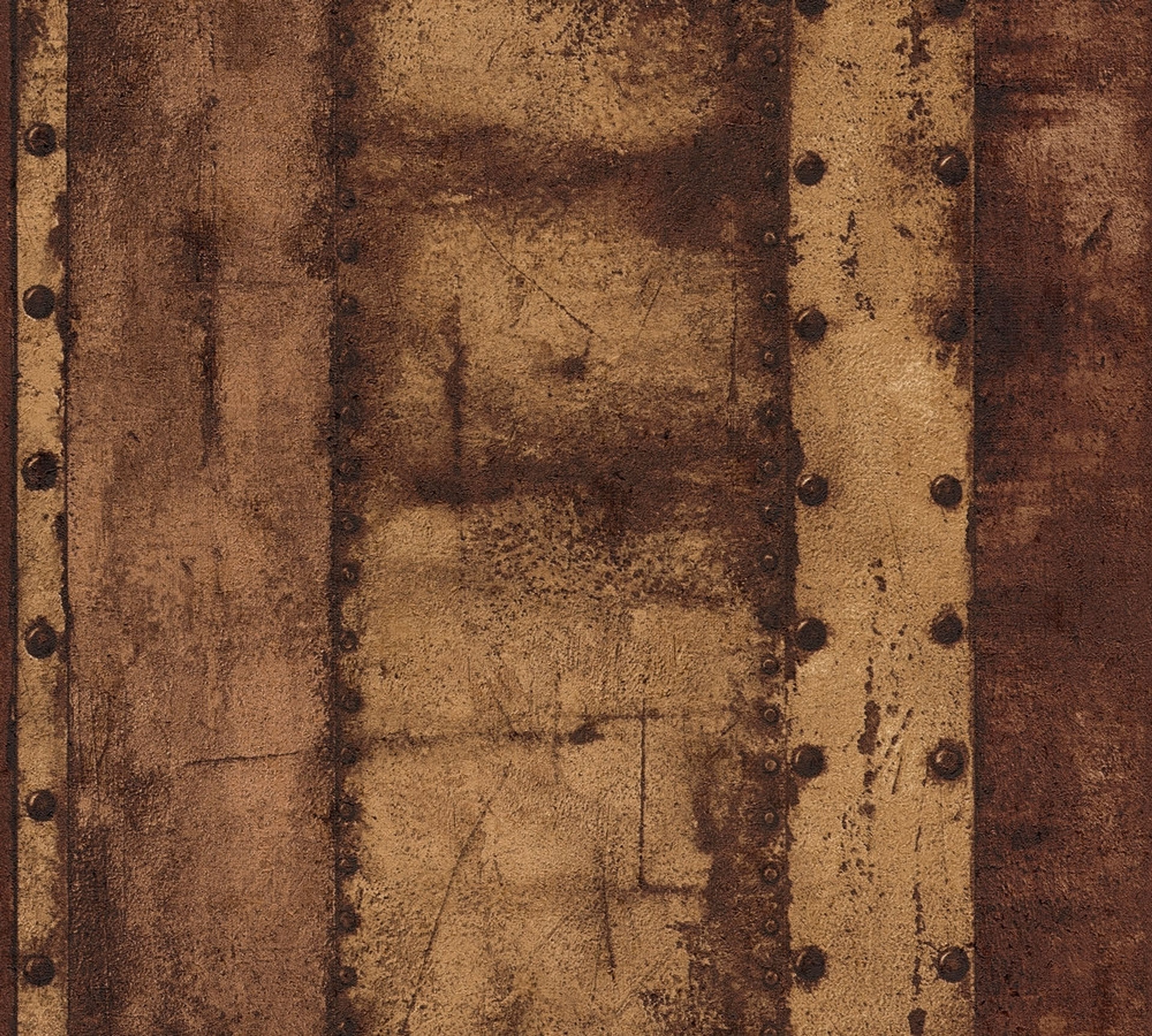 Sheet metal wall, strukturtapet i brun tapet med platmetall mönster i brun. Från kollektionen best of wood n stone 2. Nonwoven-material med fri passning. Passar i vardagsrum och matsal.