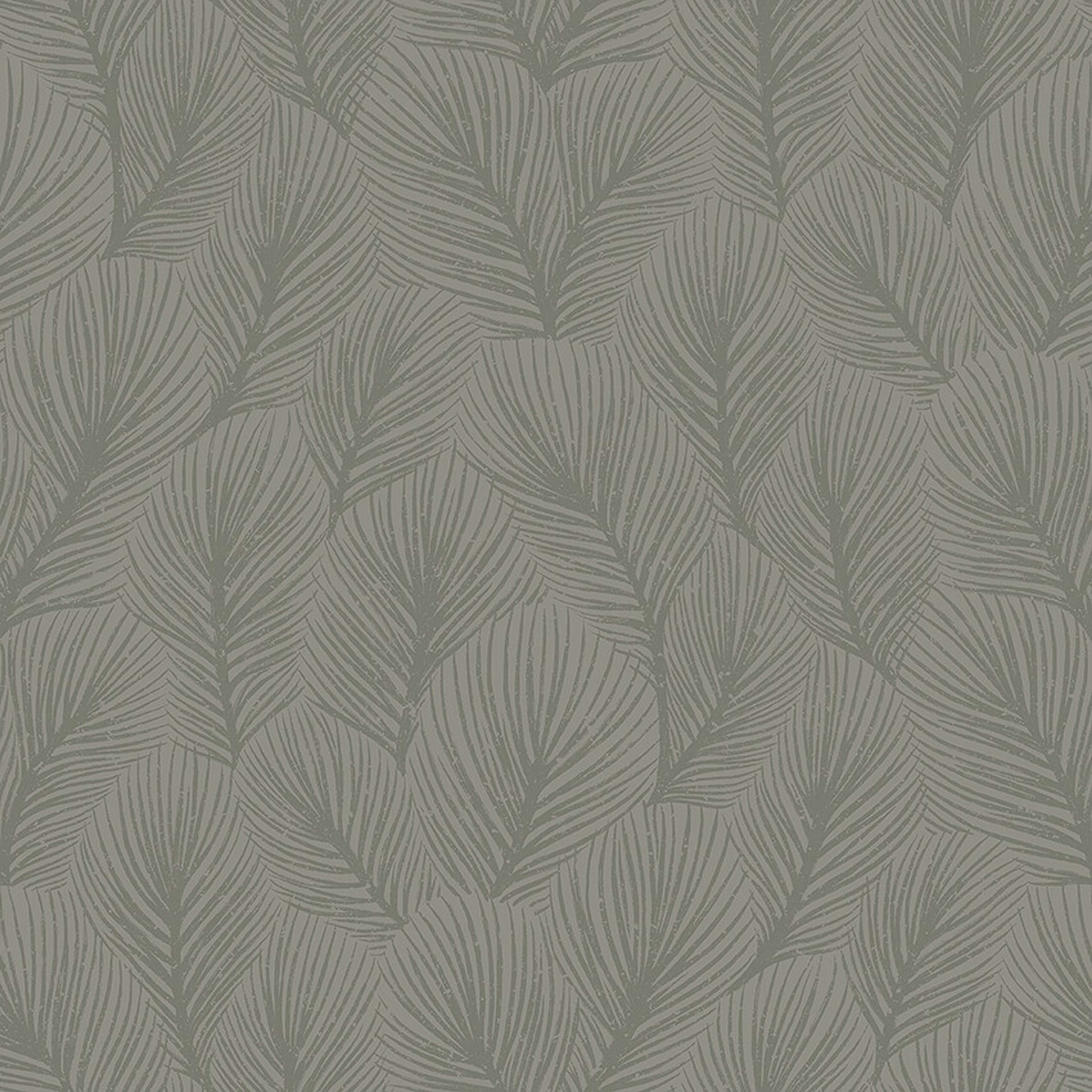 Pine Tree tapet med botaniskt mönster i grön. Från kollektionen Woodland. Nonwoven-material med rak passning.