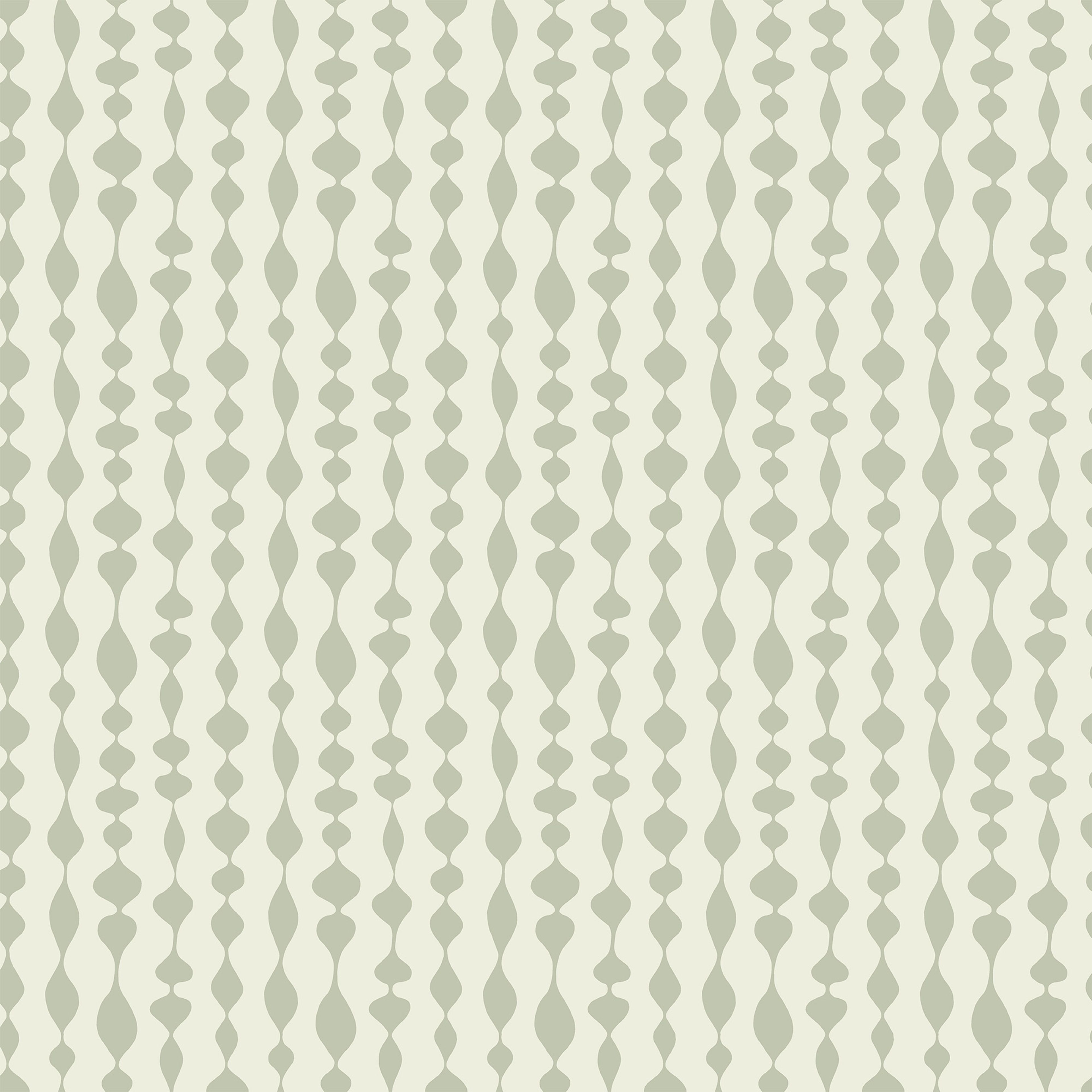 Margaret Rose grön tapet med grafiskt mönster i grön. Från kollektionen Gammalsvenska klassiker 1850–1950. Nonwoven-material med rak passning.