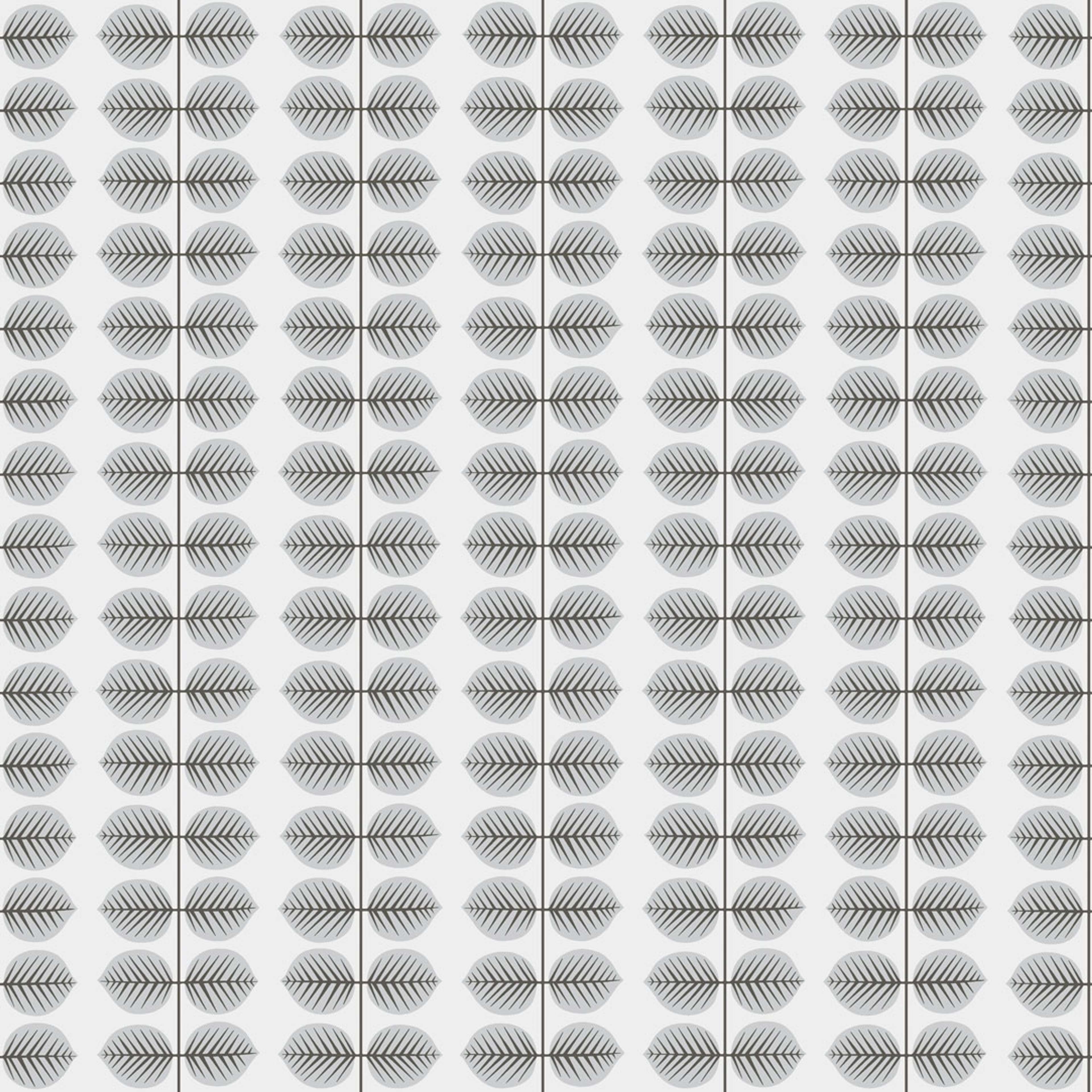 Berså, grå tapet från Boråstapeter med grafiskt, retro mönster i vit och grå. Från kollektionen Scandinavian Designers II. Nonwoven-material med rak passning. Vintage-stil.