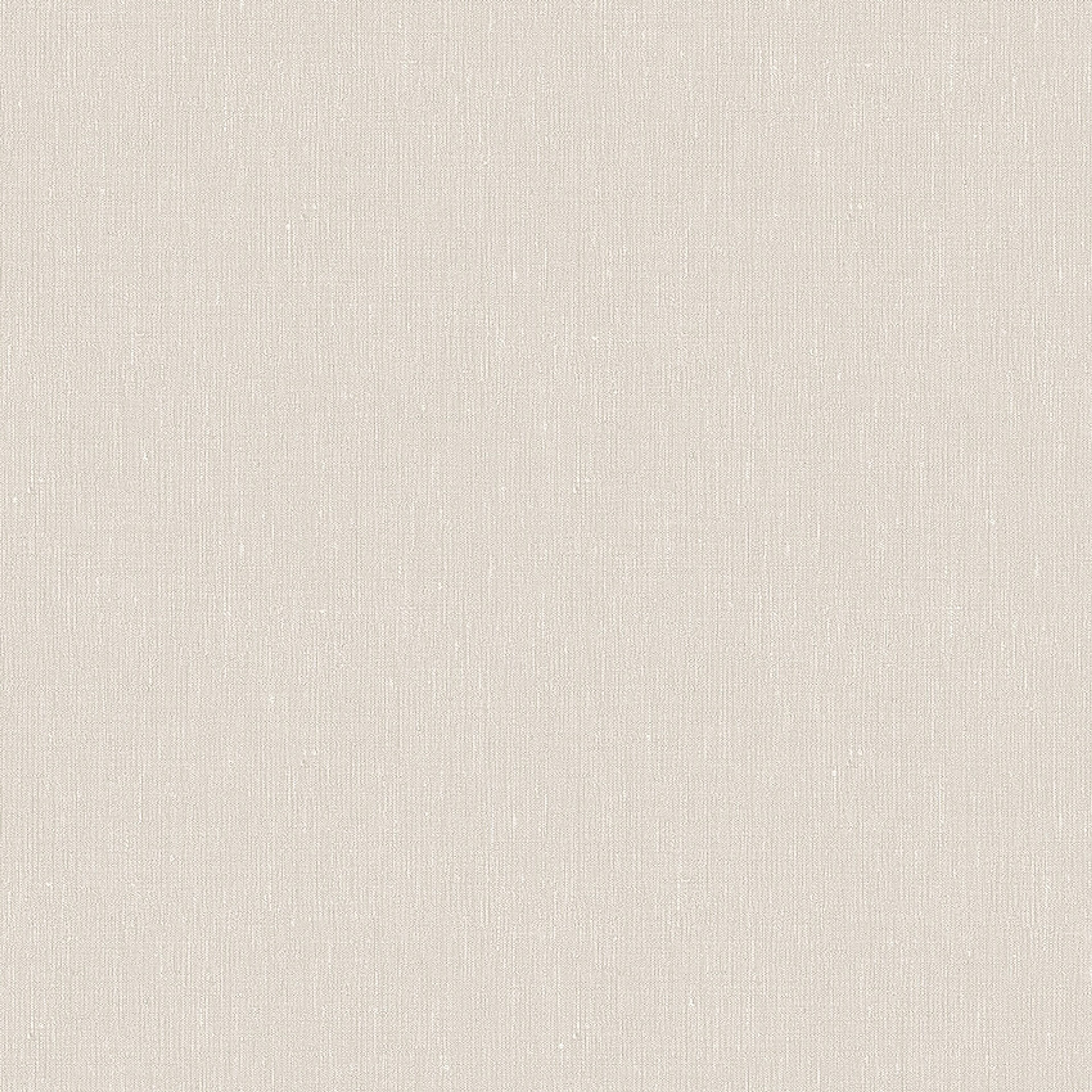 Linen Sand tapet med enfargat, textilimitation mönster i beige. Från kollektionen Linen. Nonwoven-material. Passar i vardagsrum och matsal.